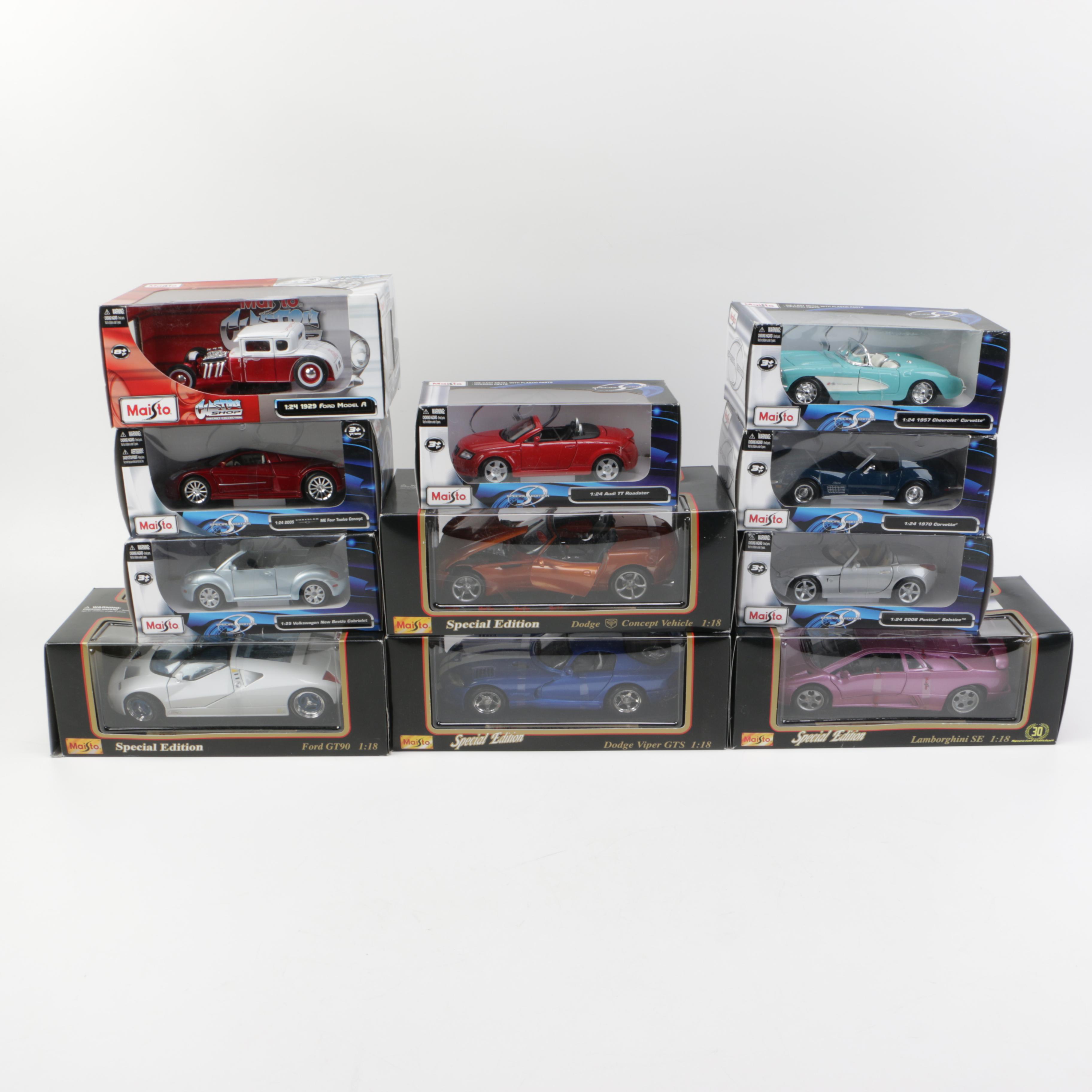 Maisto Die-Cast Cars in Boxes