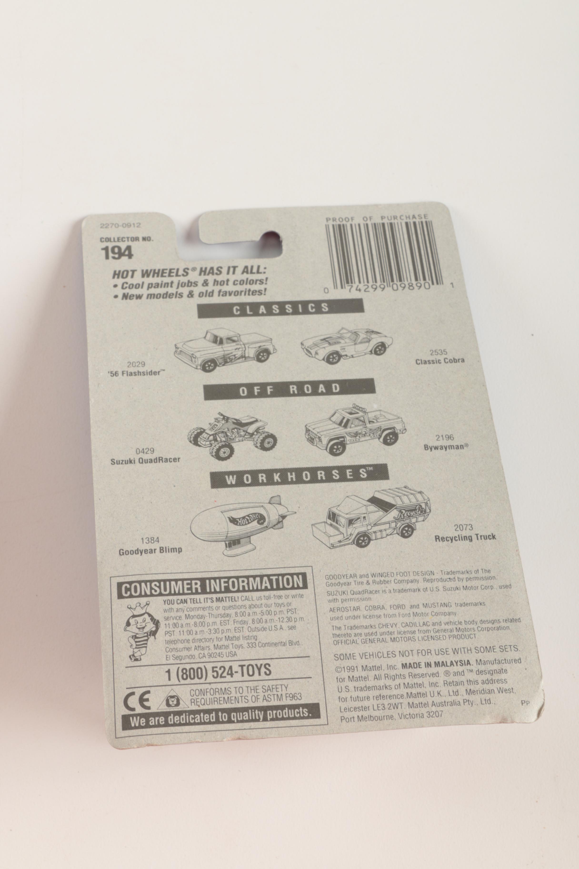 Candy-Themed Hot Wheels with Blimp and Oscar Meyer Weiner-Mobile