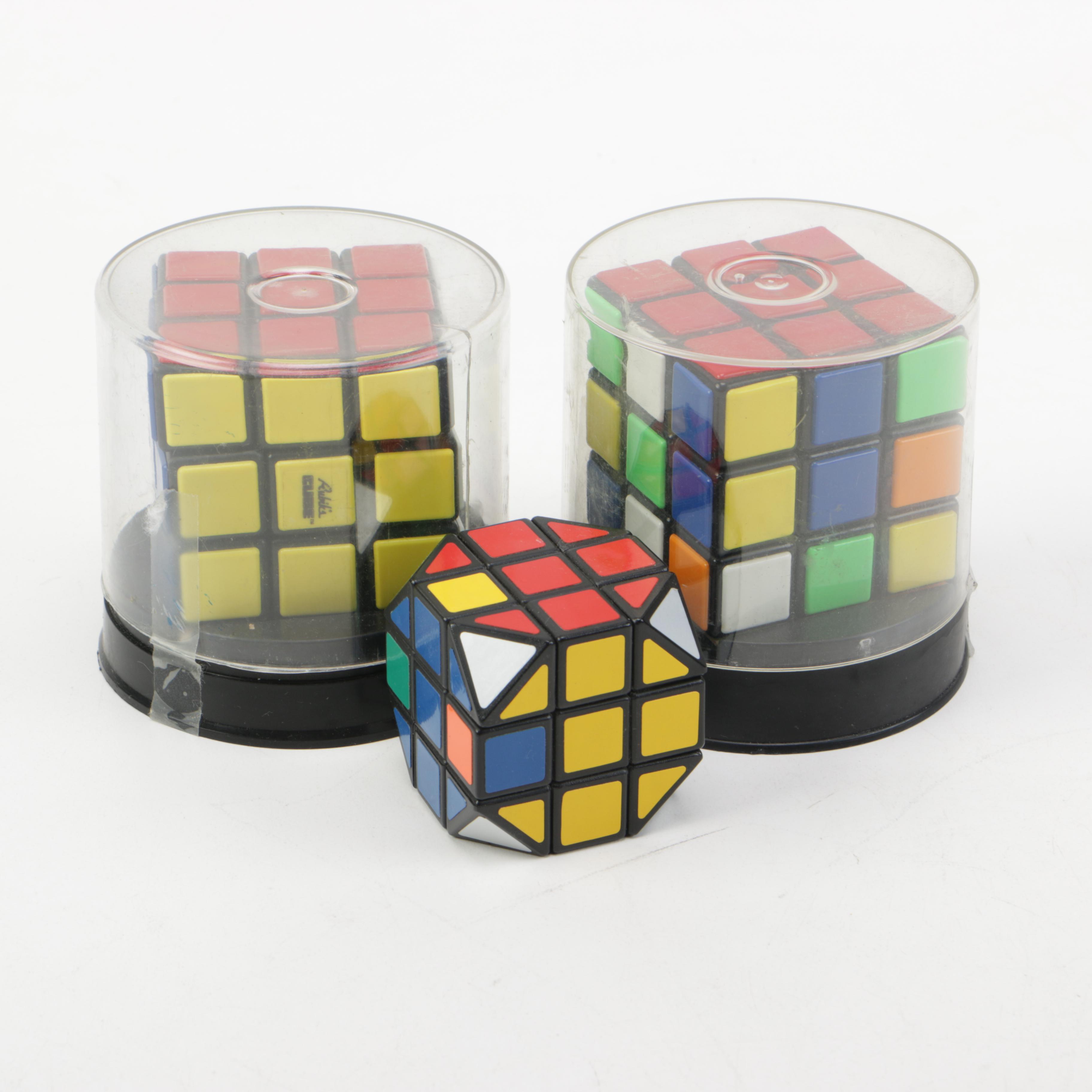 Three Rubik's Cubes