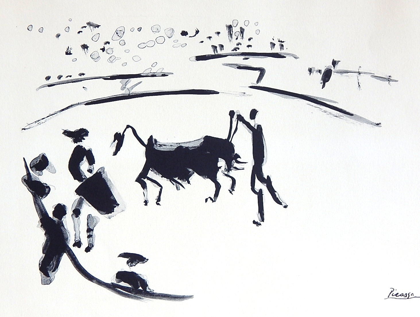 Serigraph Reproduction after Pablo Picasso "Clavando un par de Banderillas"