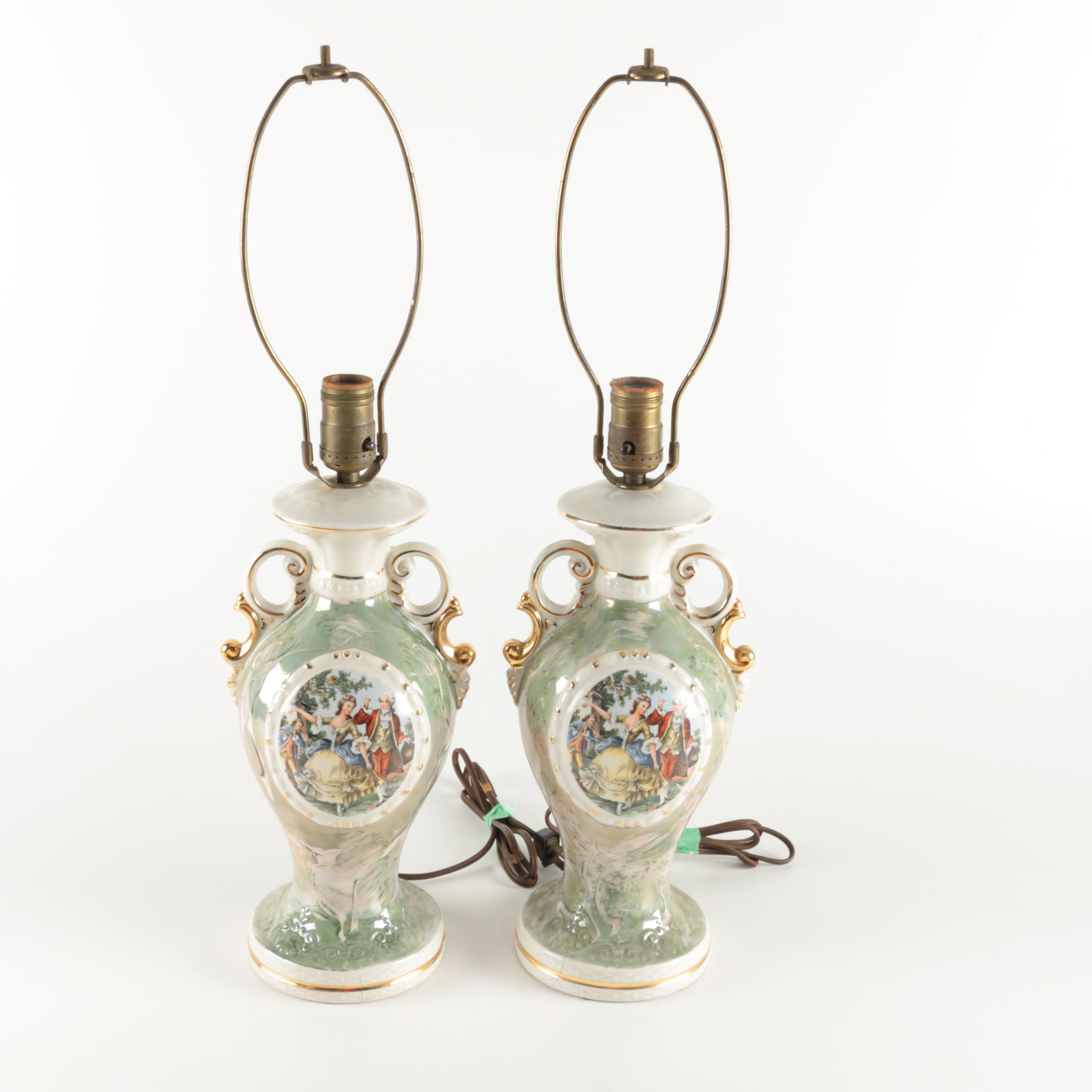 Capodimonte Style Ceramic Lamps