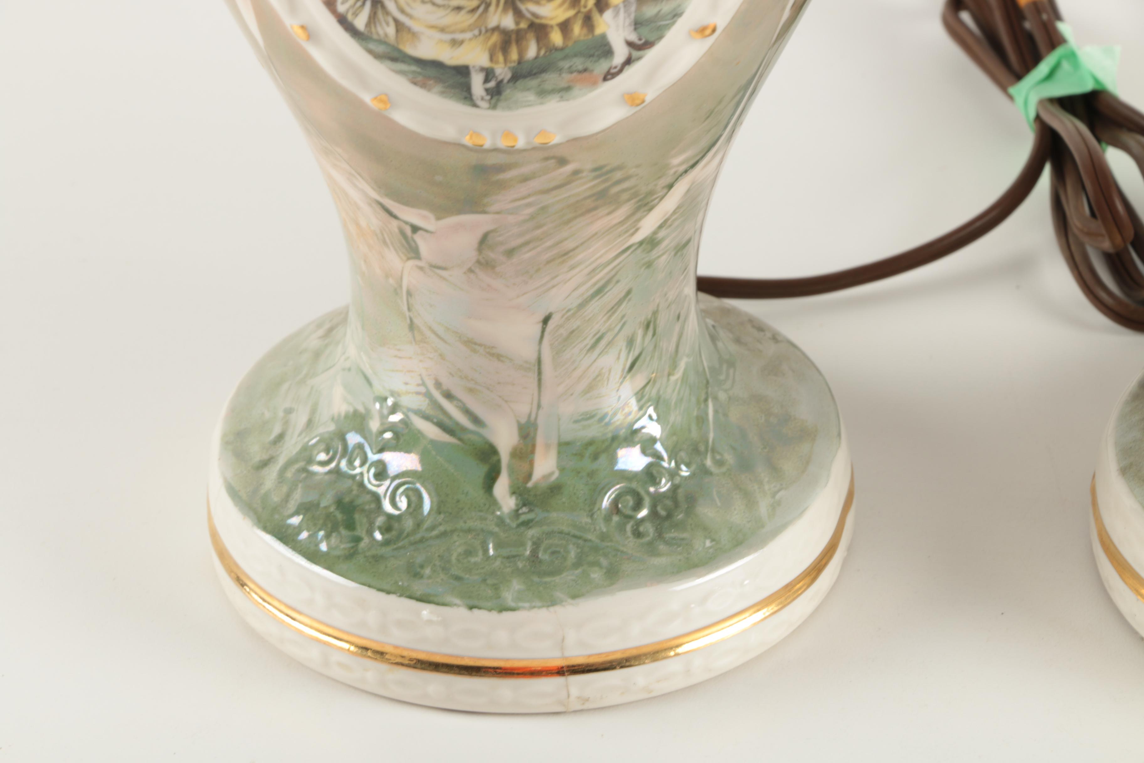 Capodimonte Style Ceramic Lamps