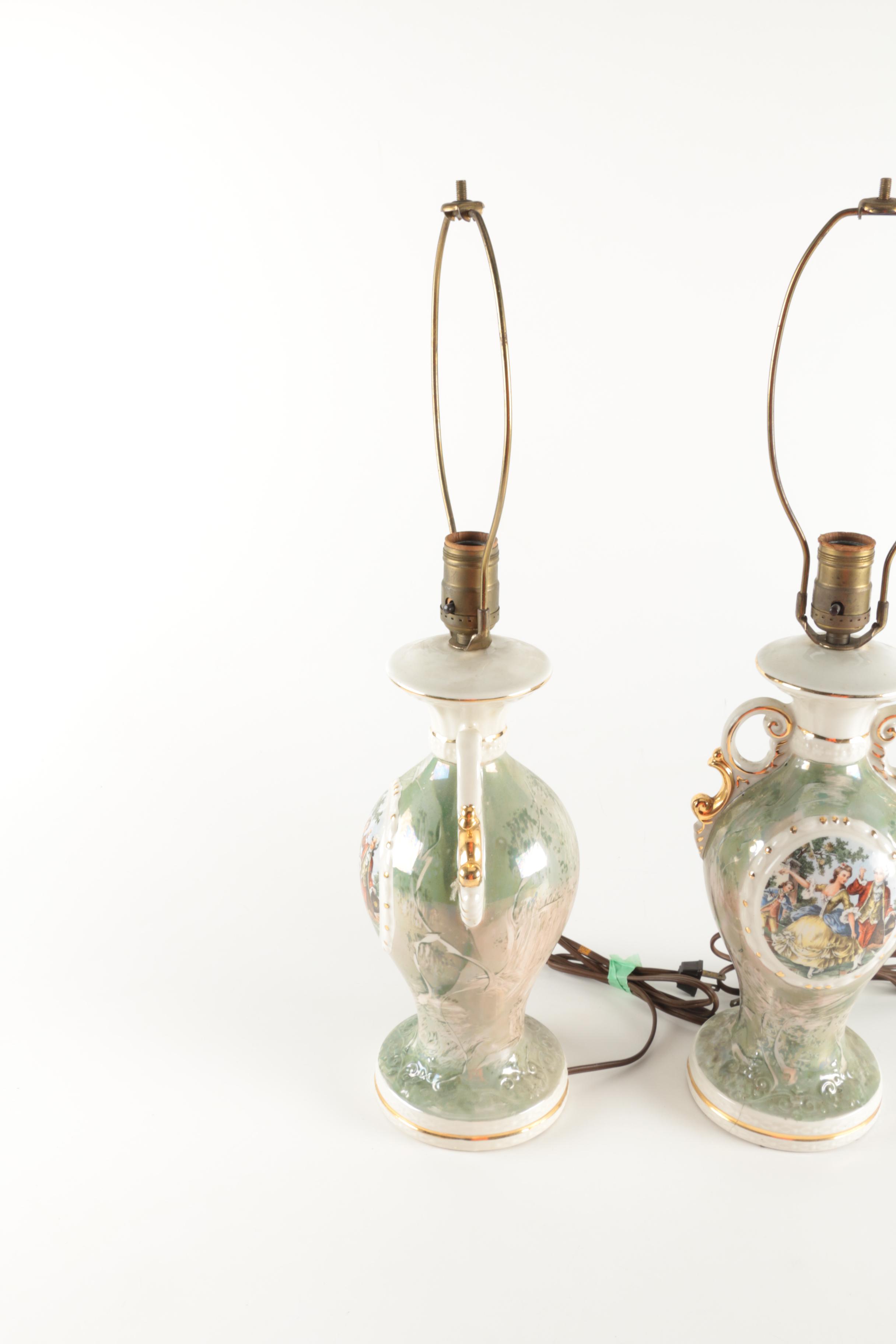 Capodimonte Style Ceramic Lamps