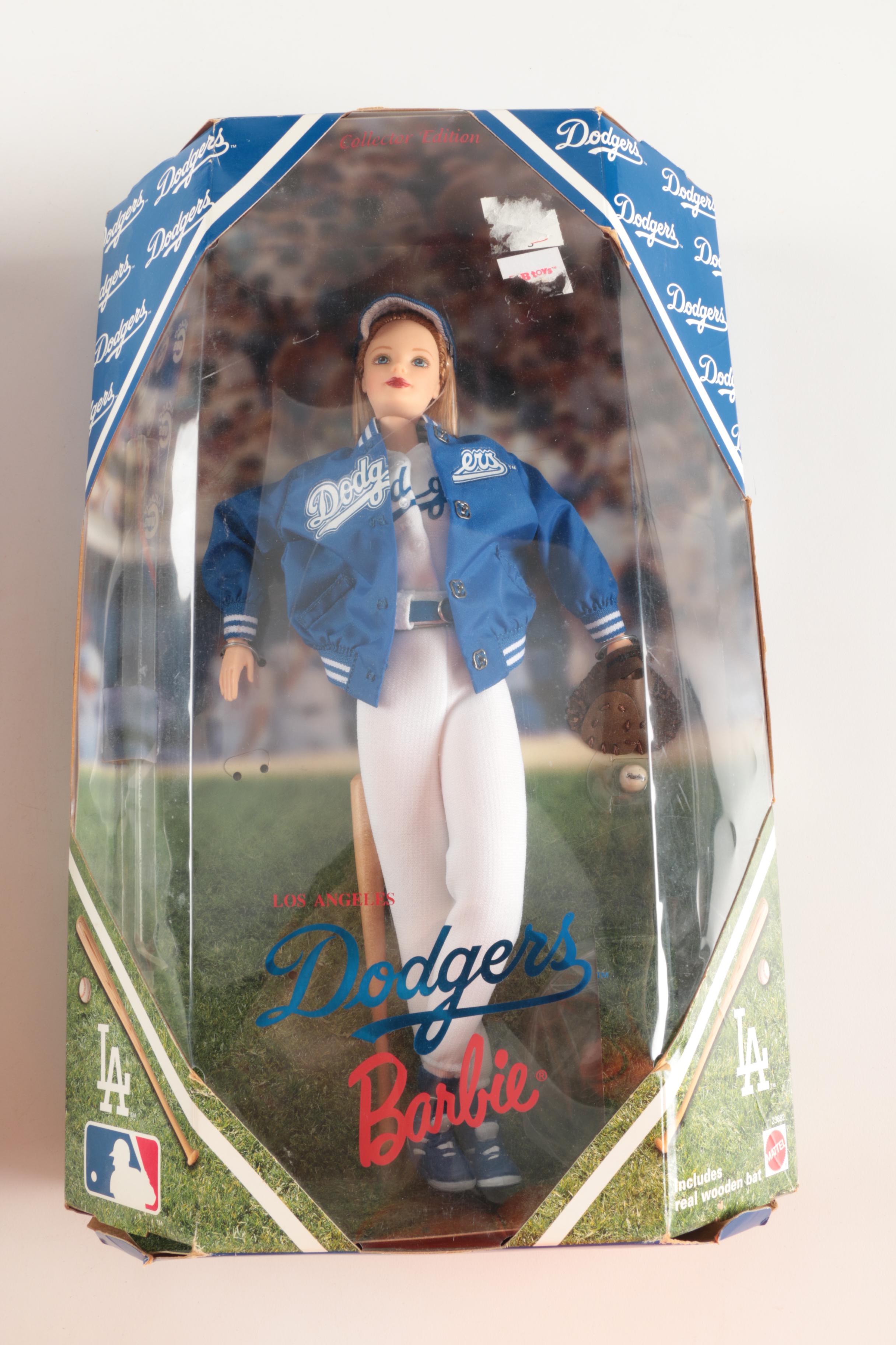 "Chicago Cubs" and "LA Dodgers" Barbie Dolls