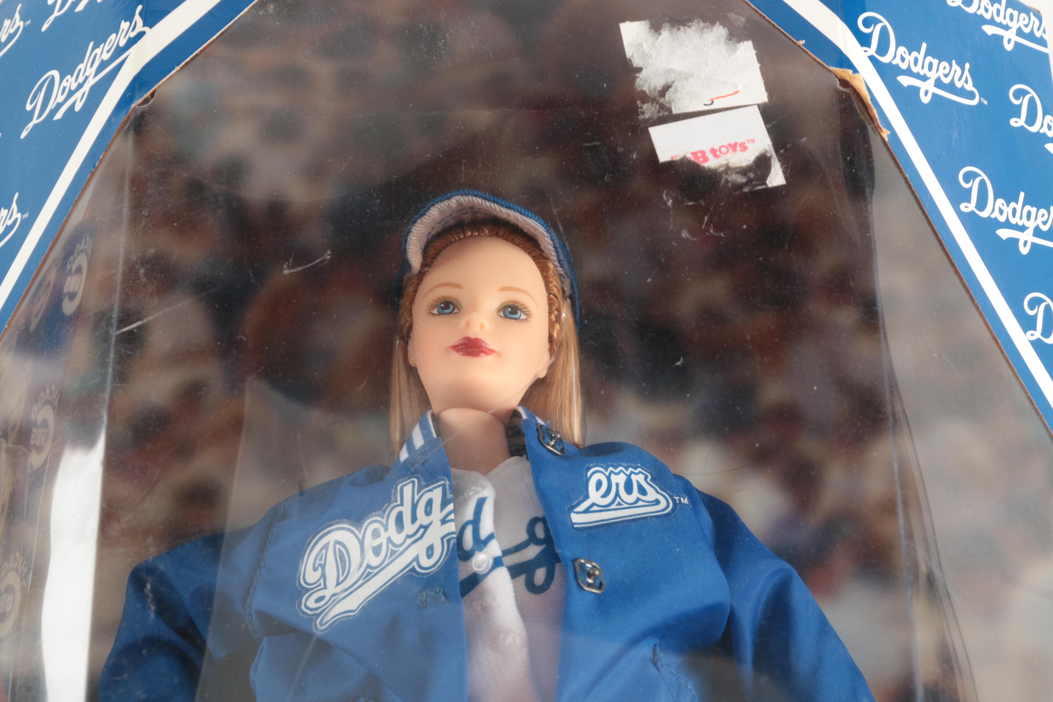"Chicago Cubs" and "LA Dodgers" Barbie Dolls