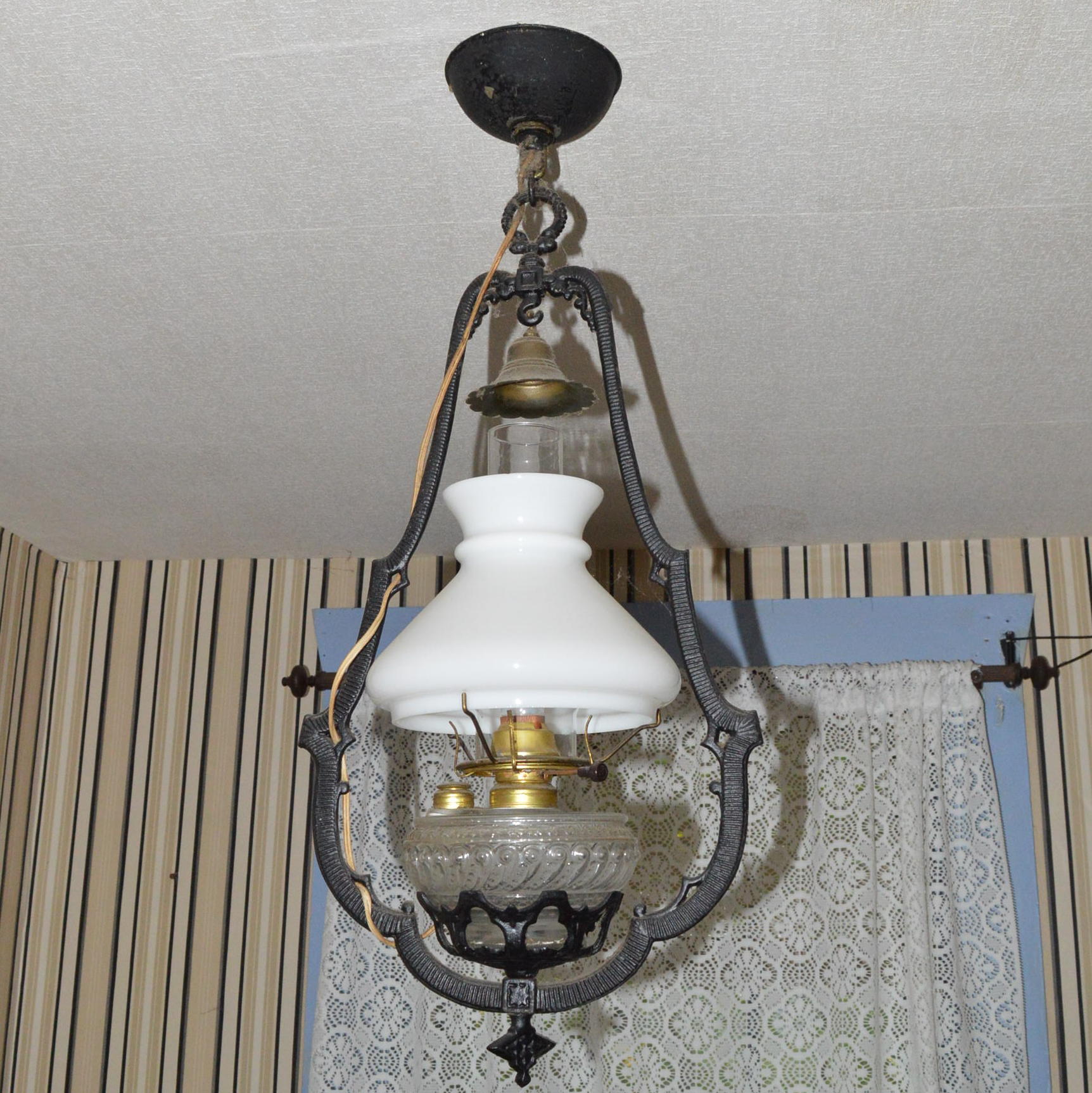 Hanging Hurricane Lamp Fixture