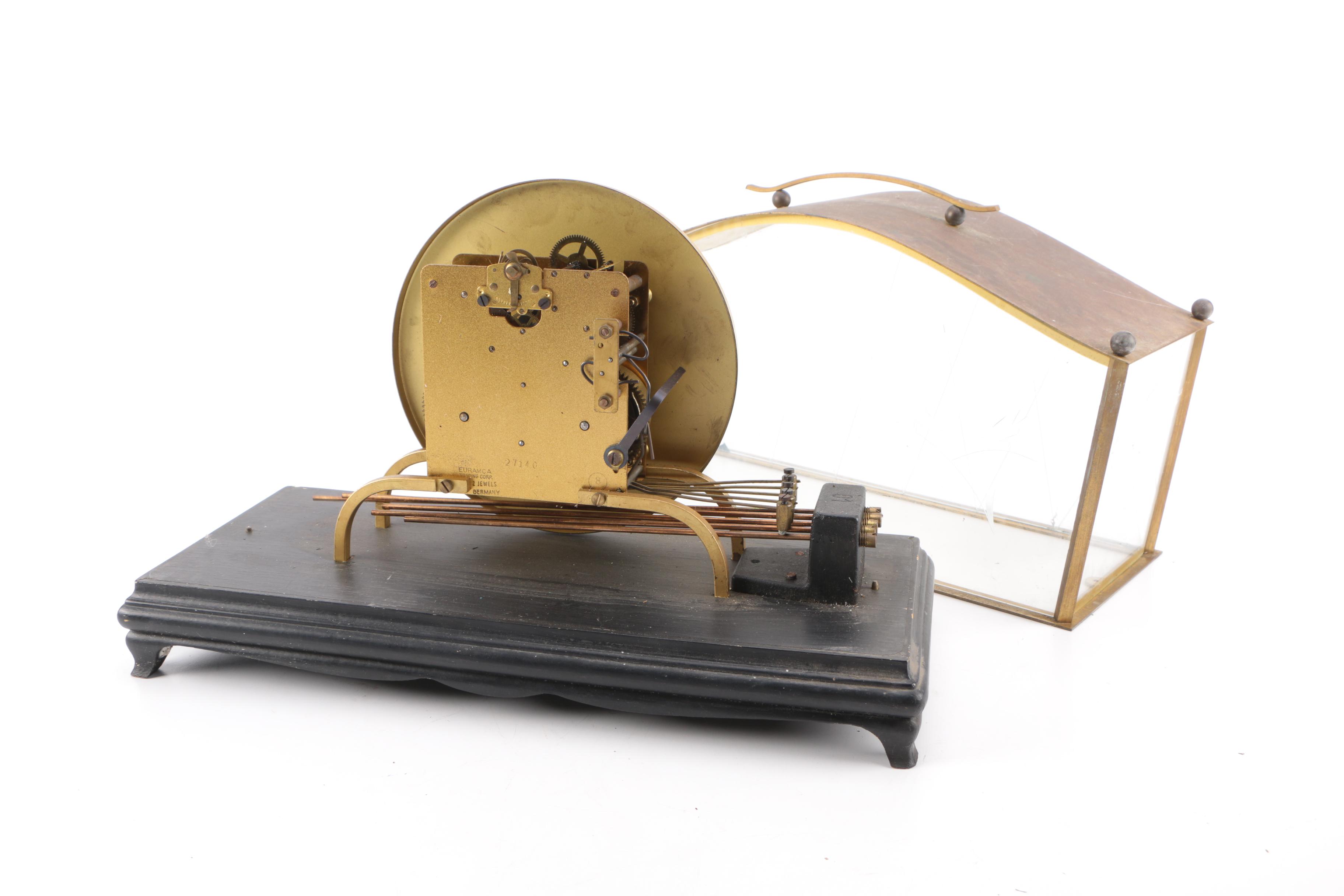 Brass and Glass Carriage Clocks