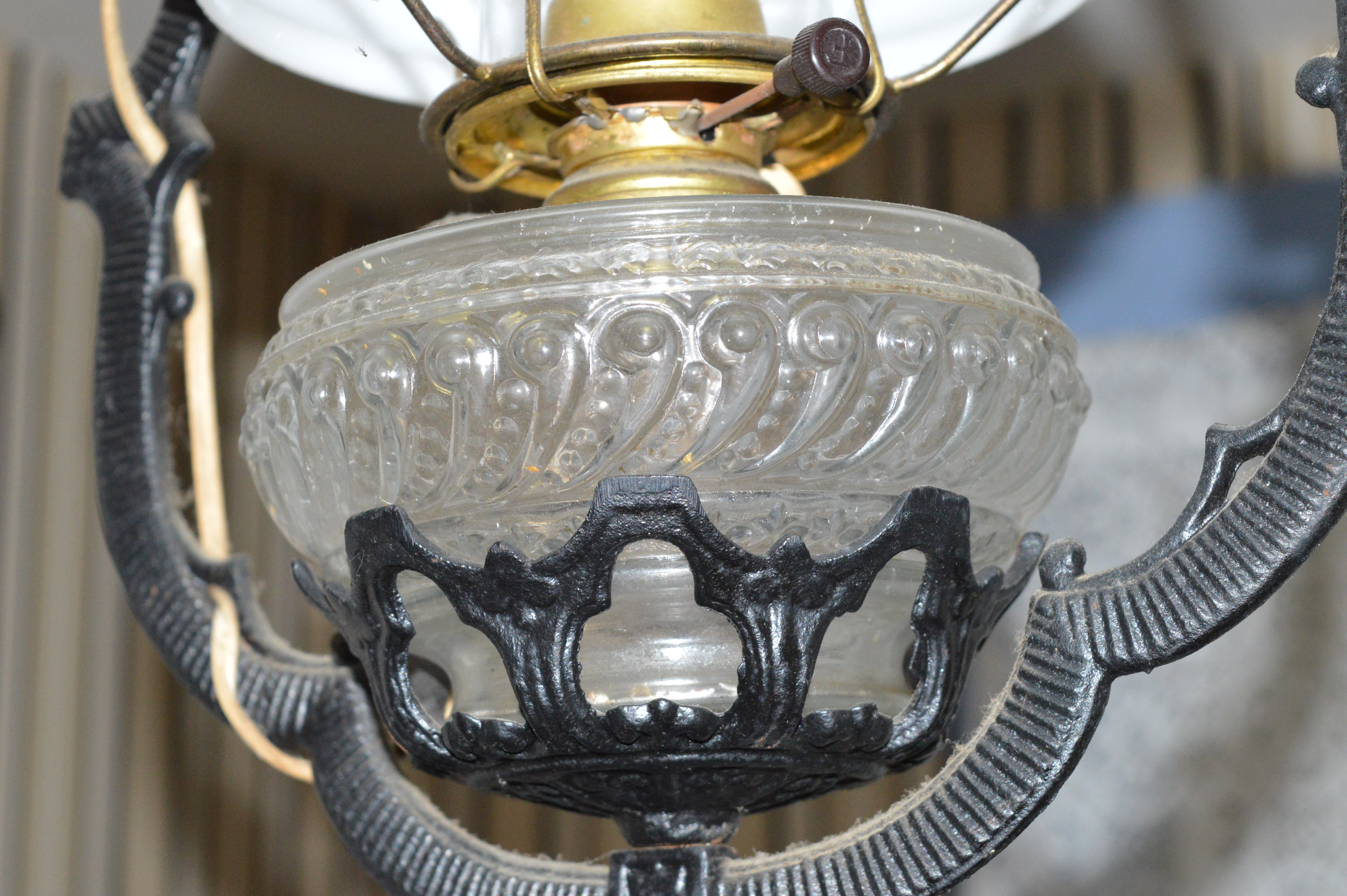 Hanging Hurricane Lamp Fixture