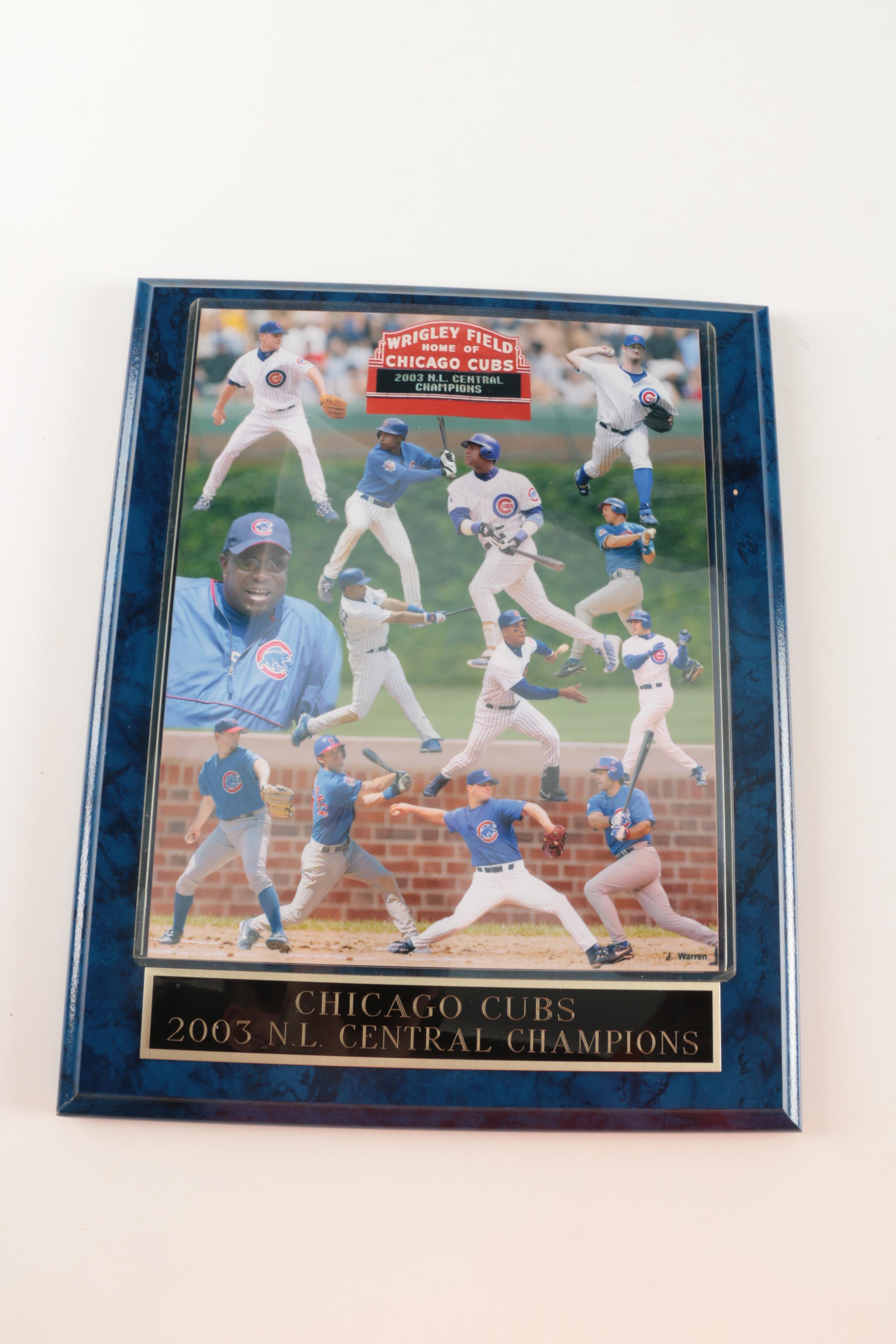 Pair of Chicago Cubs Wall Plaques