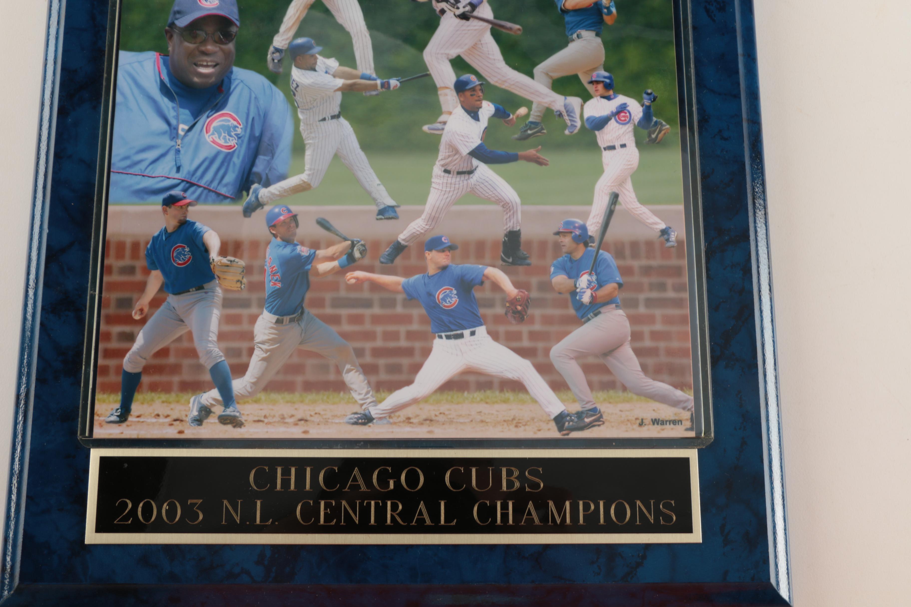 Pair of Chicago Cubs Wall Plaques