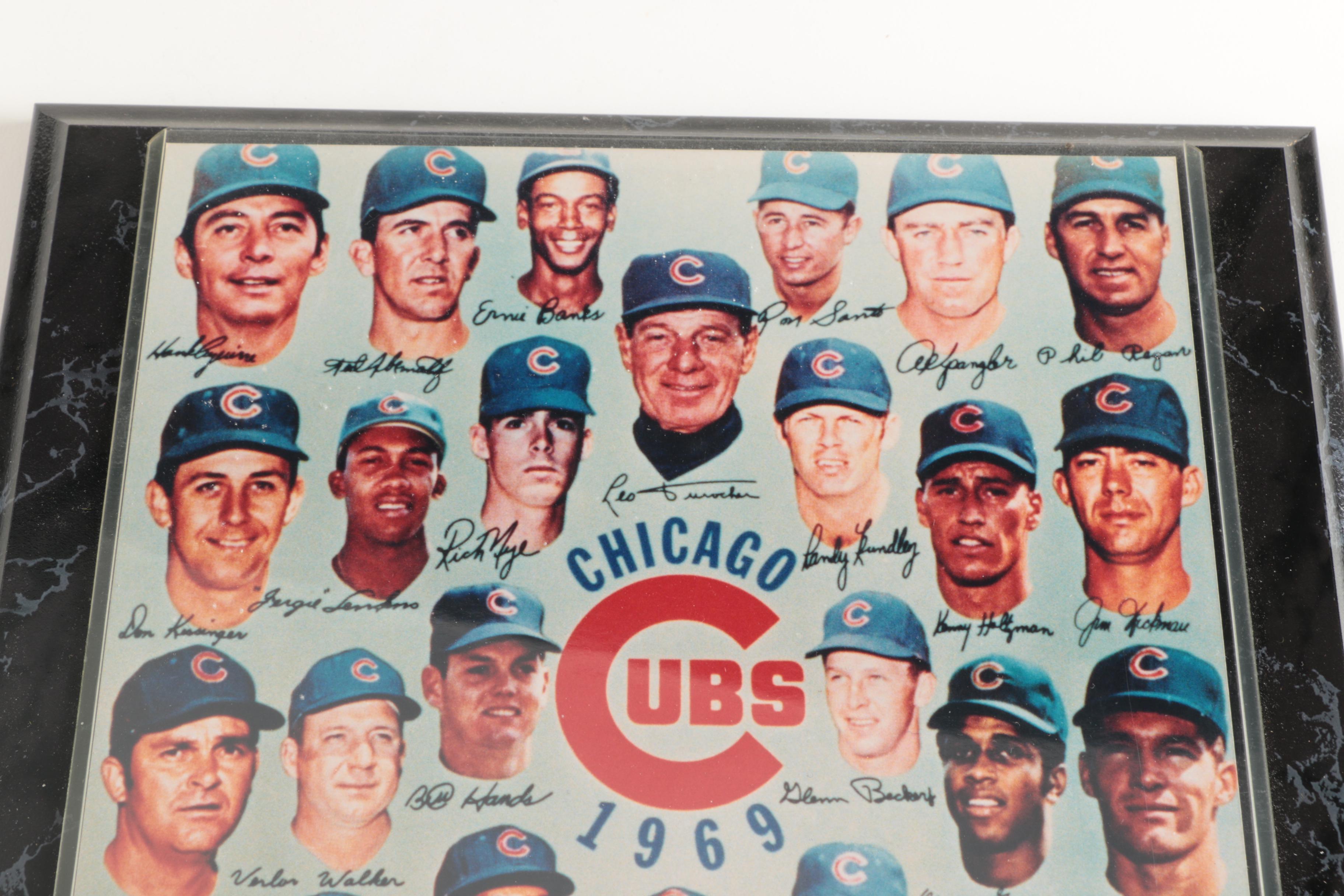 Pair of Chicago Cubs Wall Plaques