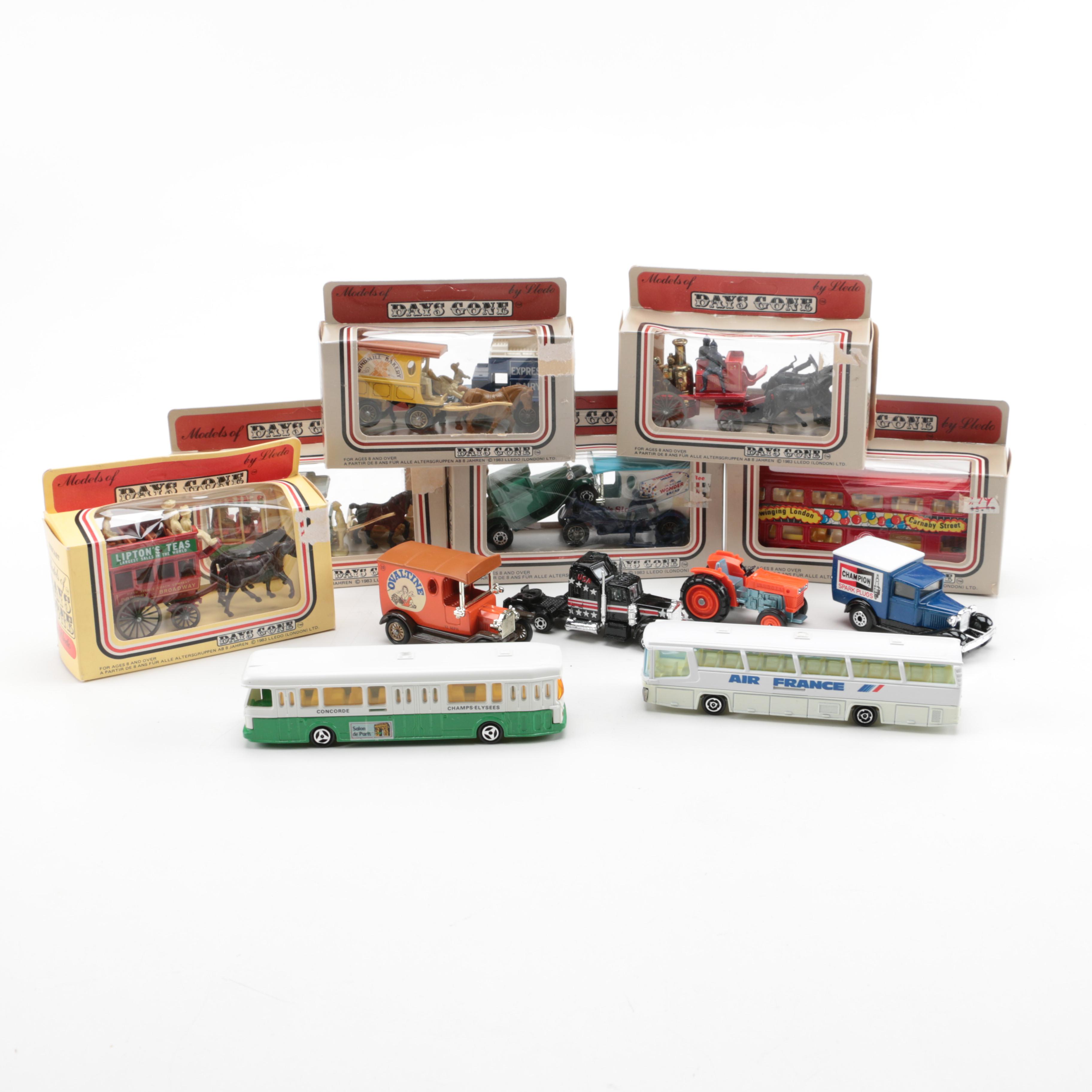 Collection of Metal and Plastic Vehicles