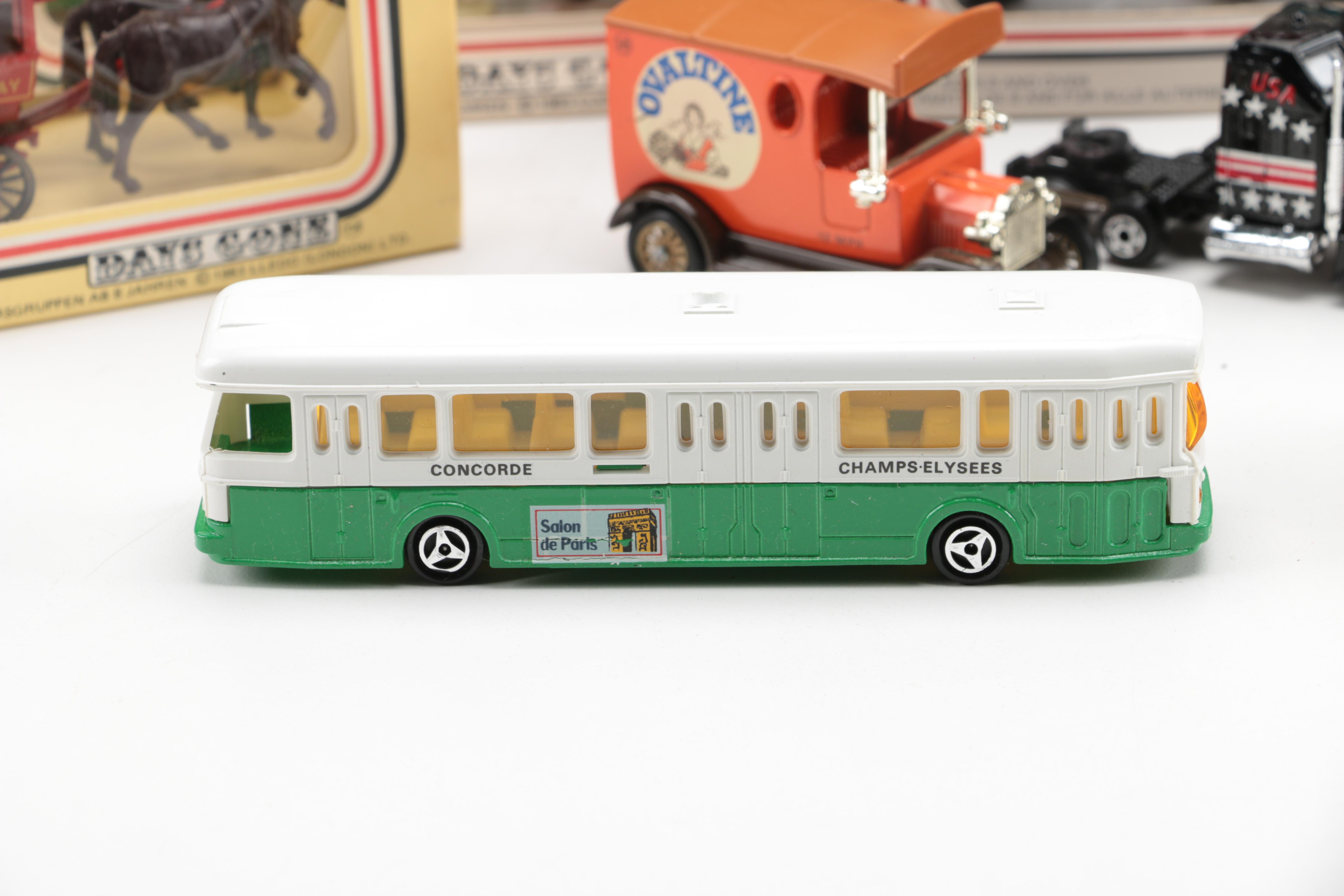 Collection of Metal and Plastic Vehicles