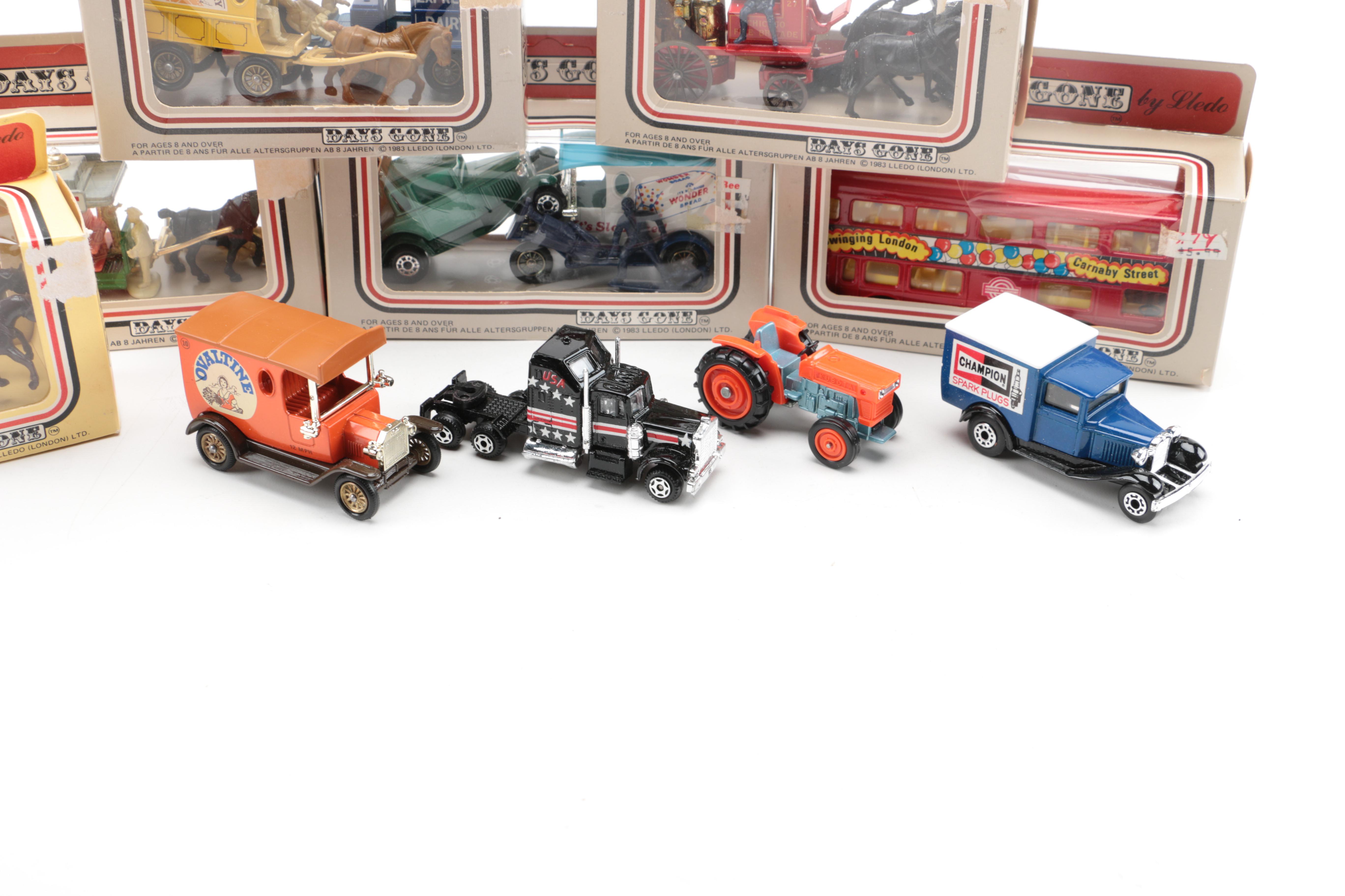 Collection of Metal and Plastic Vehicles