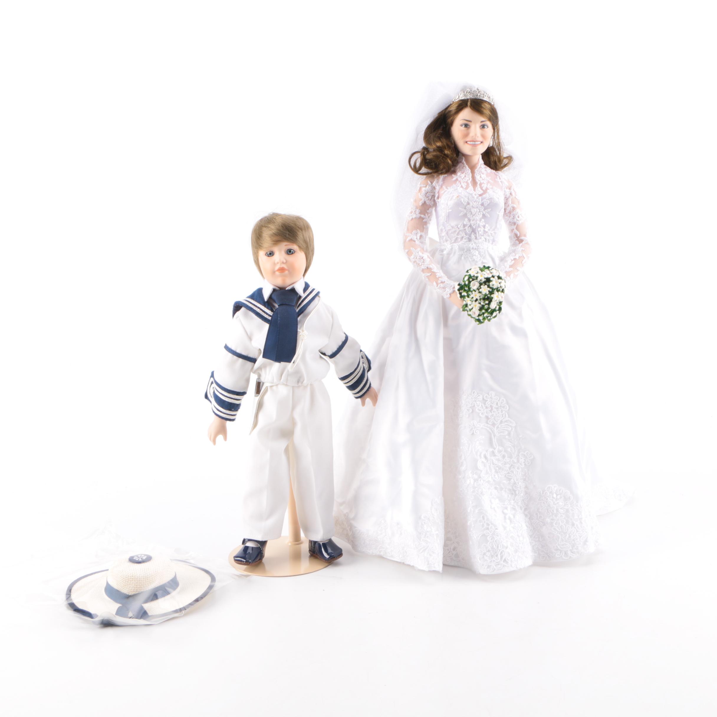 Princess Kate Bride Doll with Prince William Doll