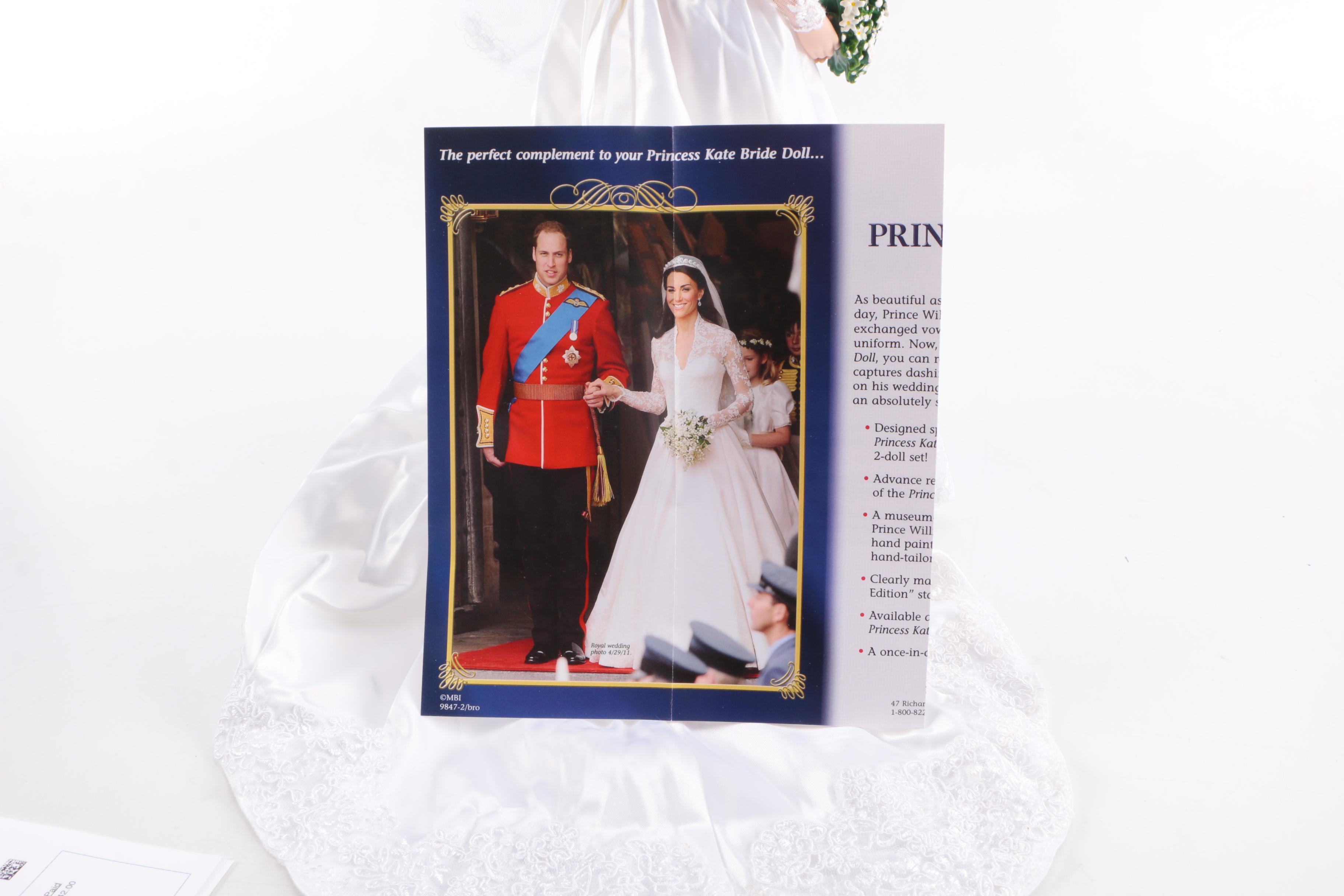 Princess Kate Bride Doll with Prince William Doll