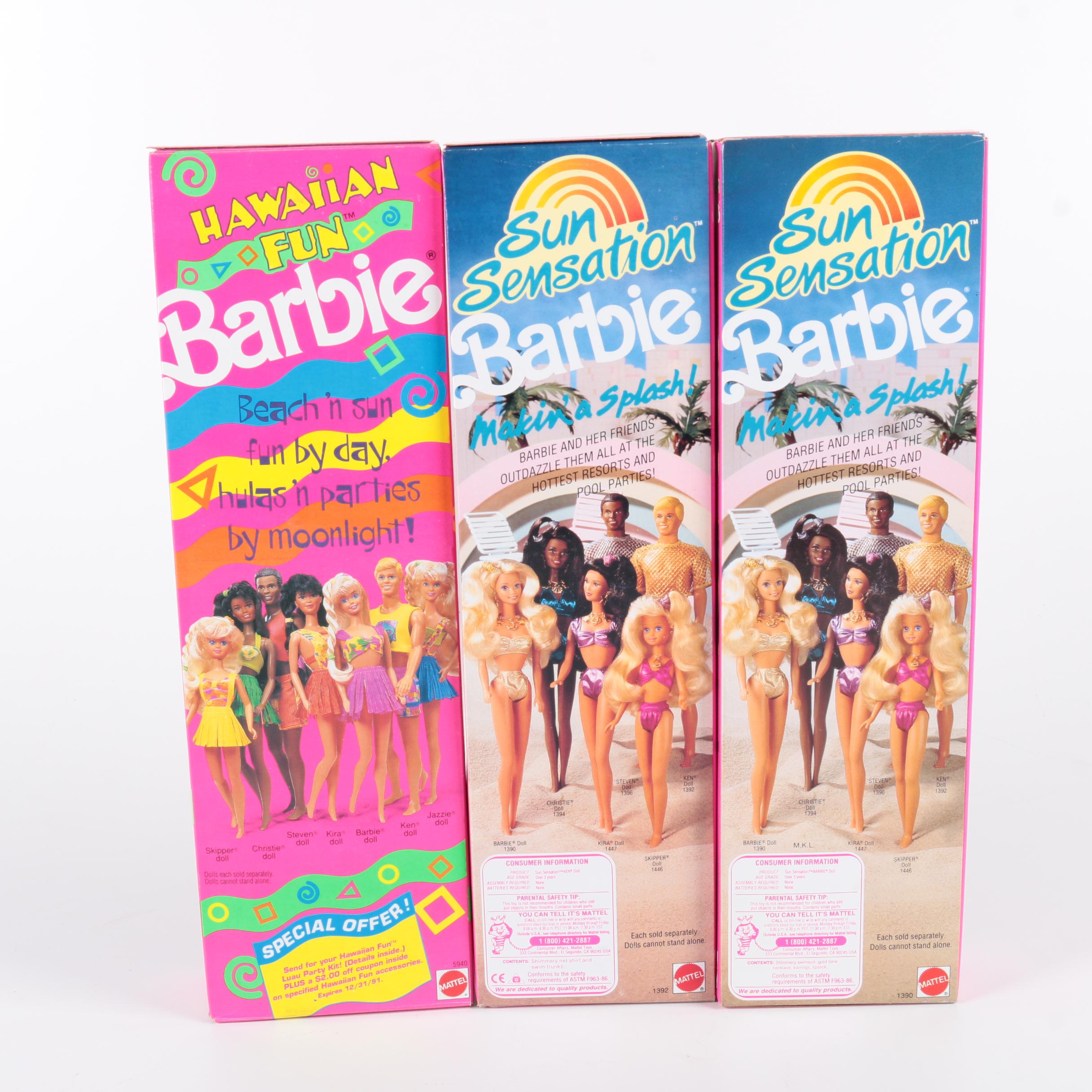 Disney's "Ariel" Doll and Beach Themed Barbie and Maxie Dolls