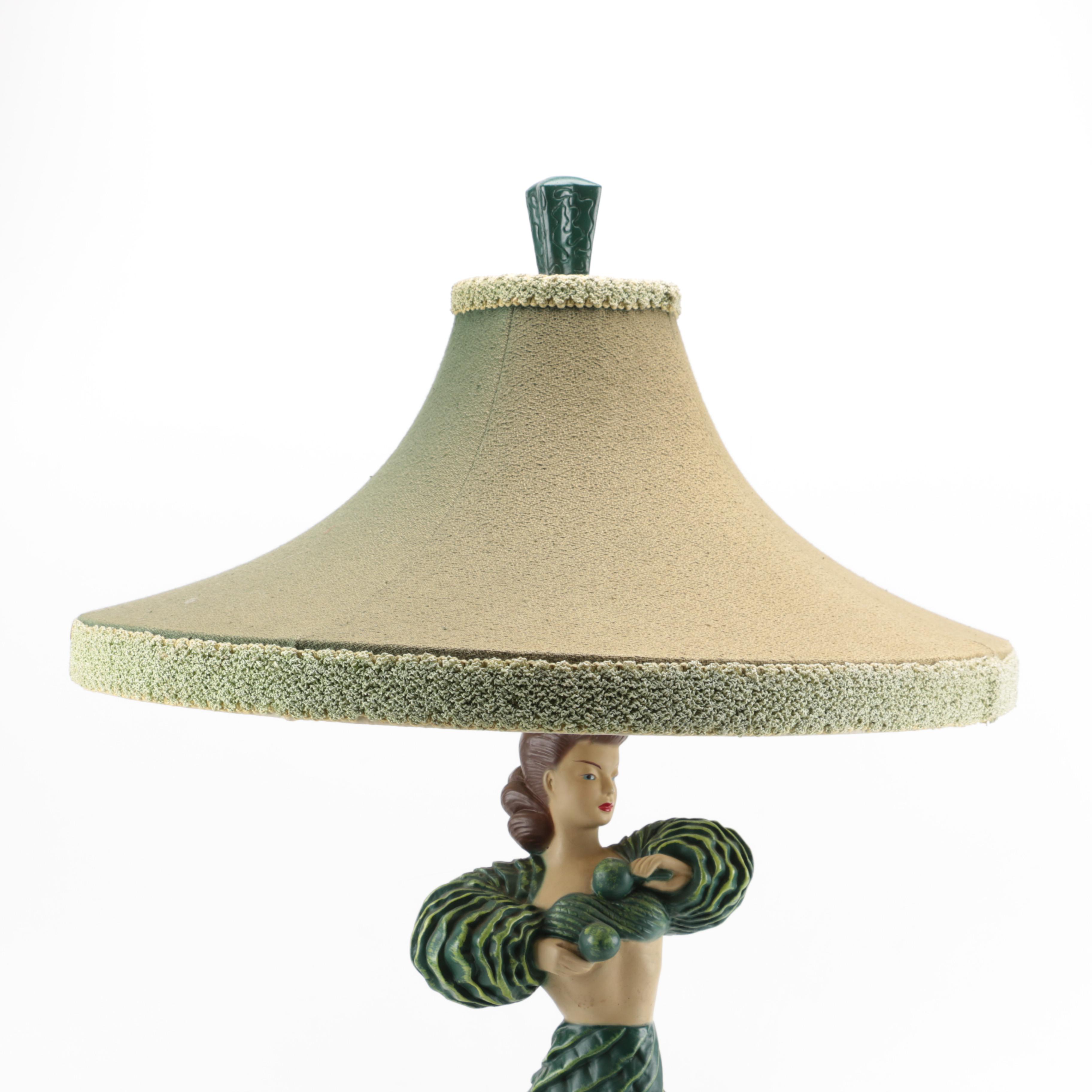 1951 Continental Art Co. Exotica Table Lamp