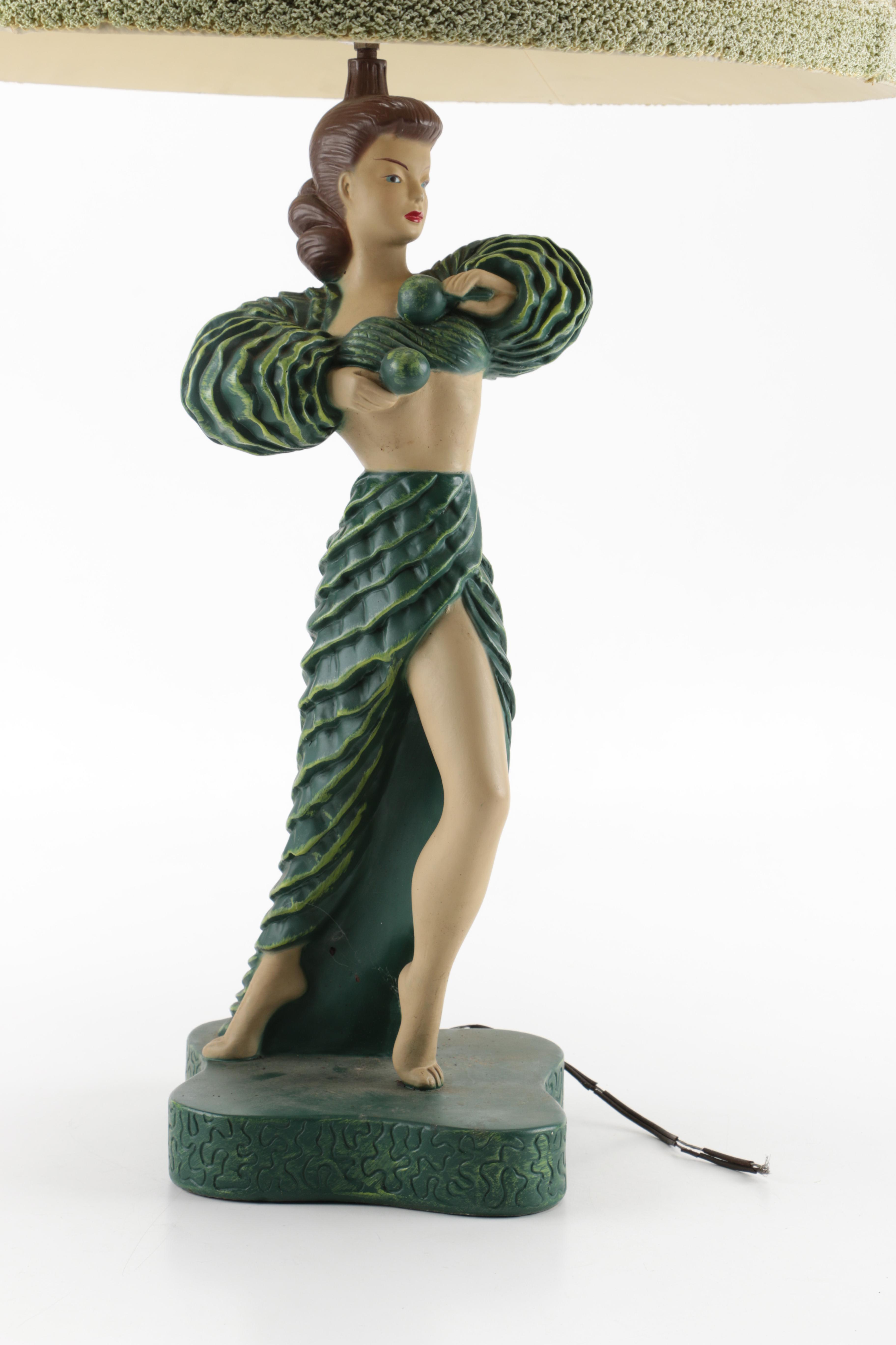 1951 Continental Art Co. Exotica Table Lamp