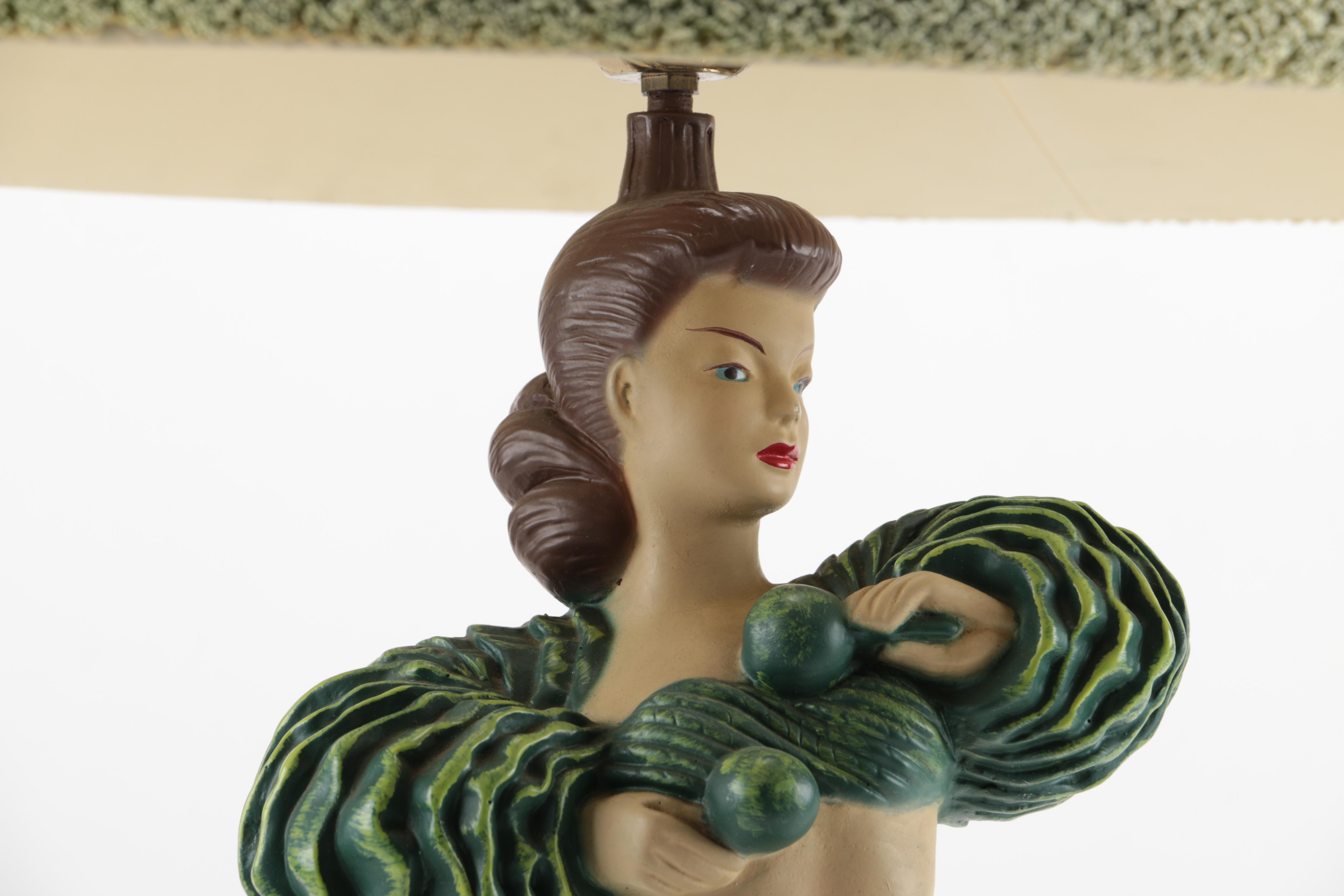 1951 Continental Art Co. Exotica Table Lamp
