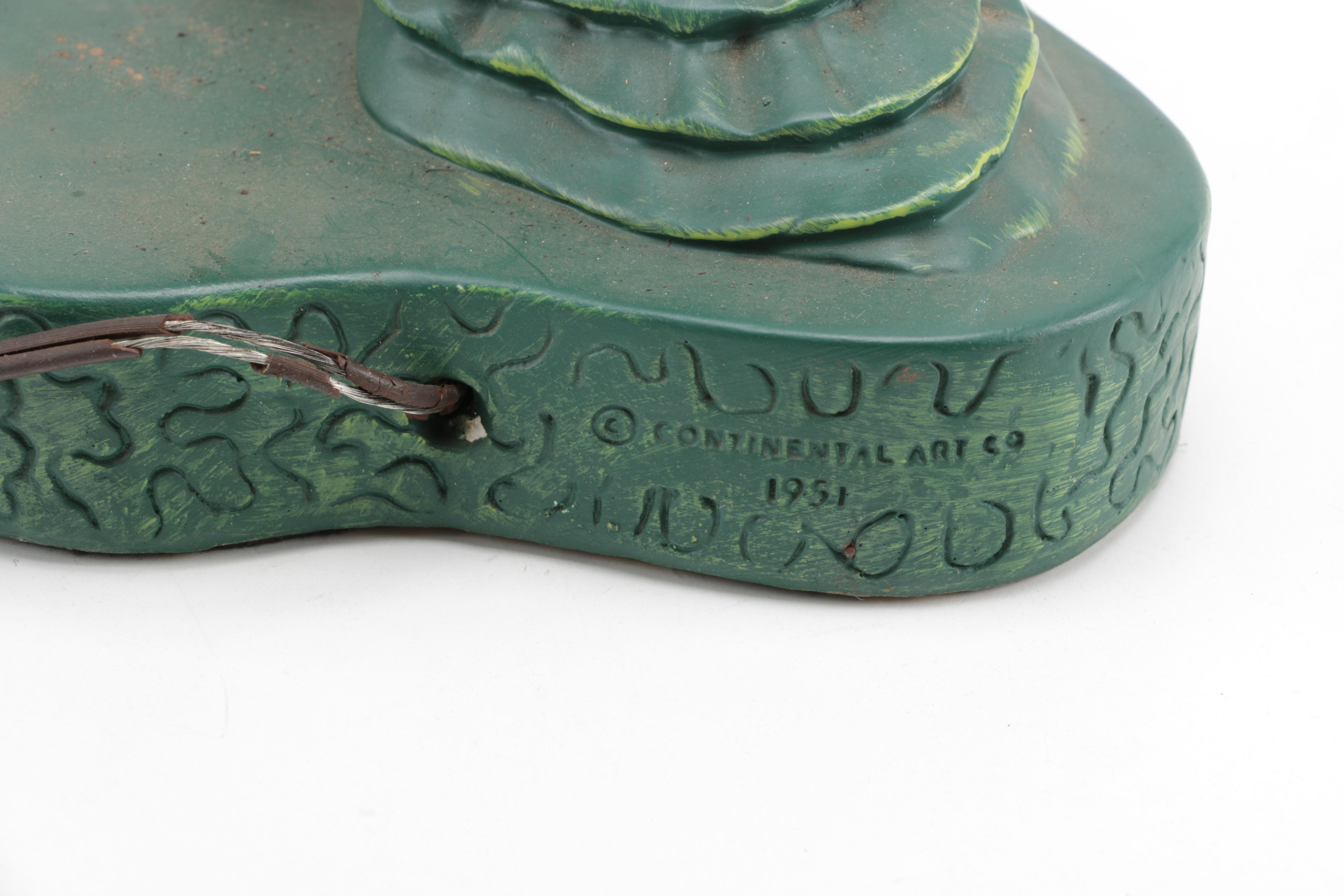 1951 Continental Art Co. Exotica Table Lamp