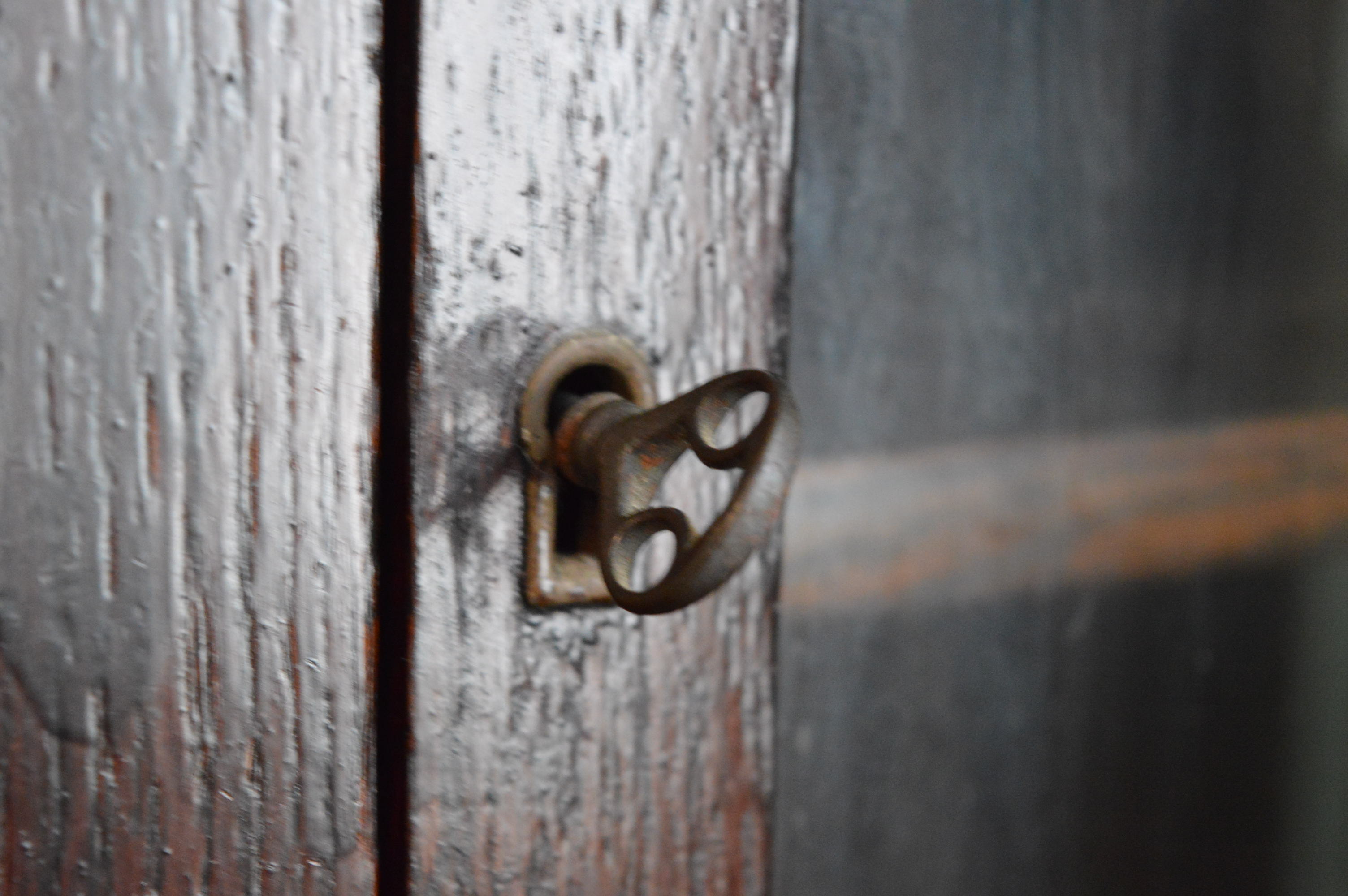 Mission Style Oak Display Cabinet