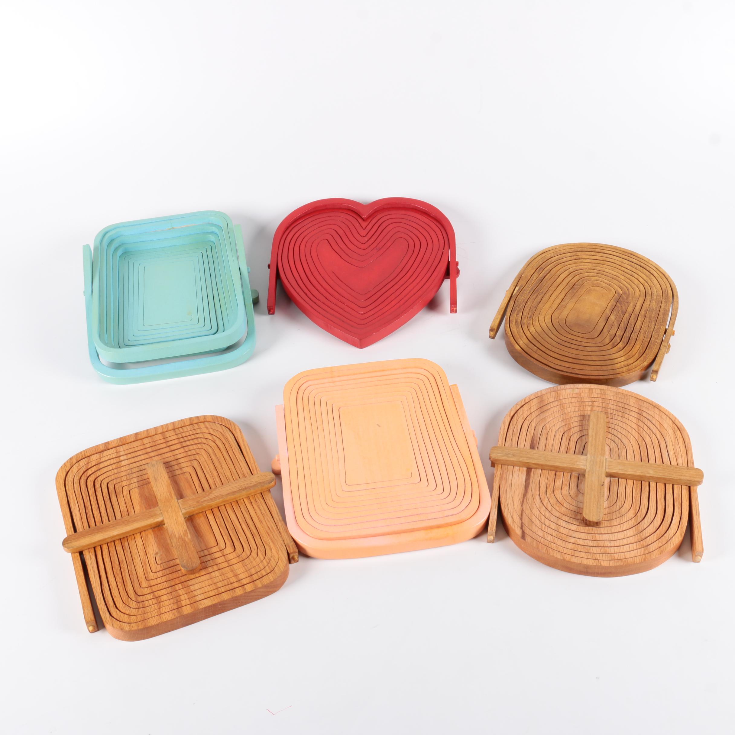 Collapsible Wooden Baskets
