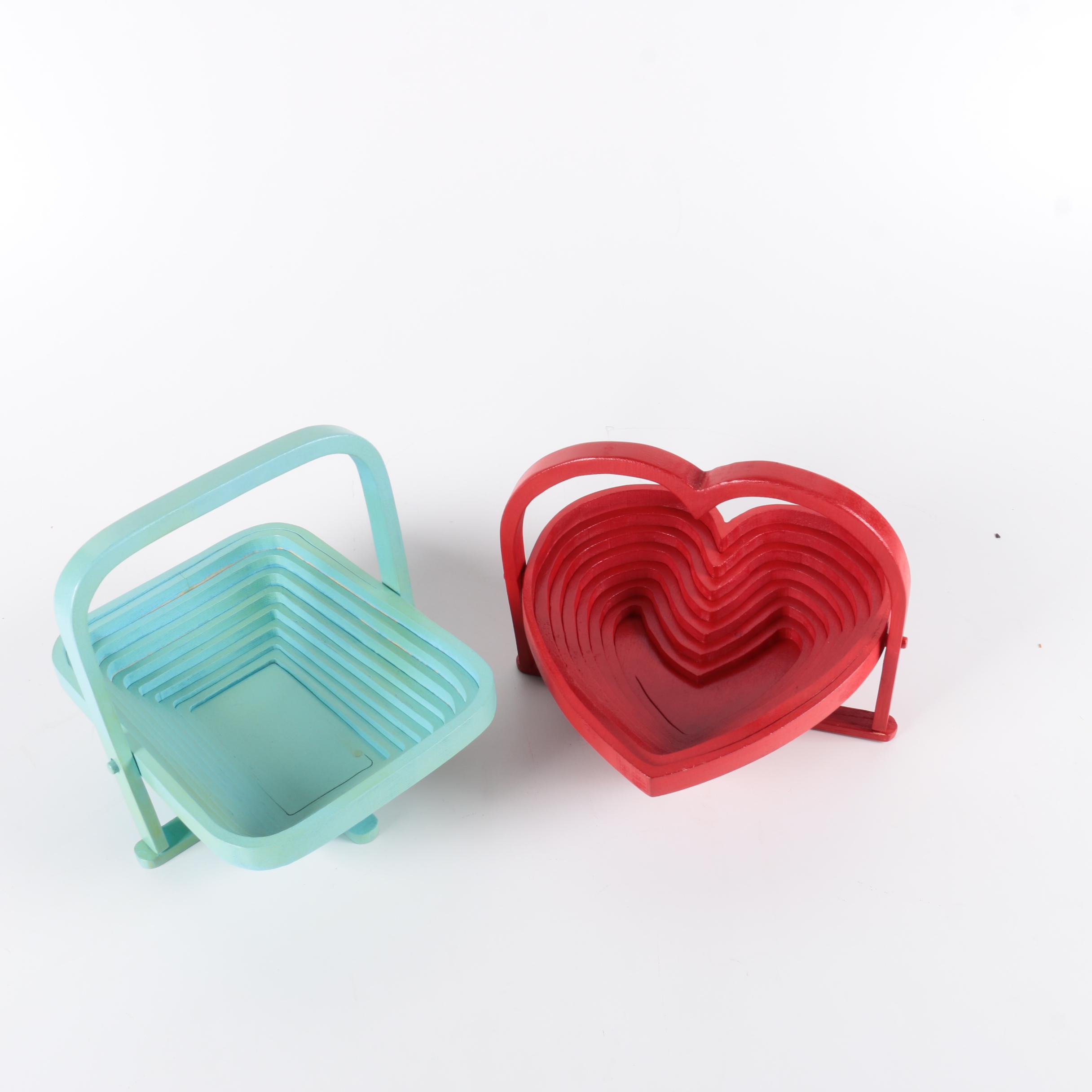 Collapsible Wooden Baskets