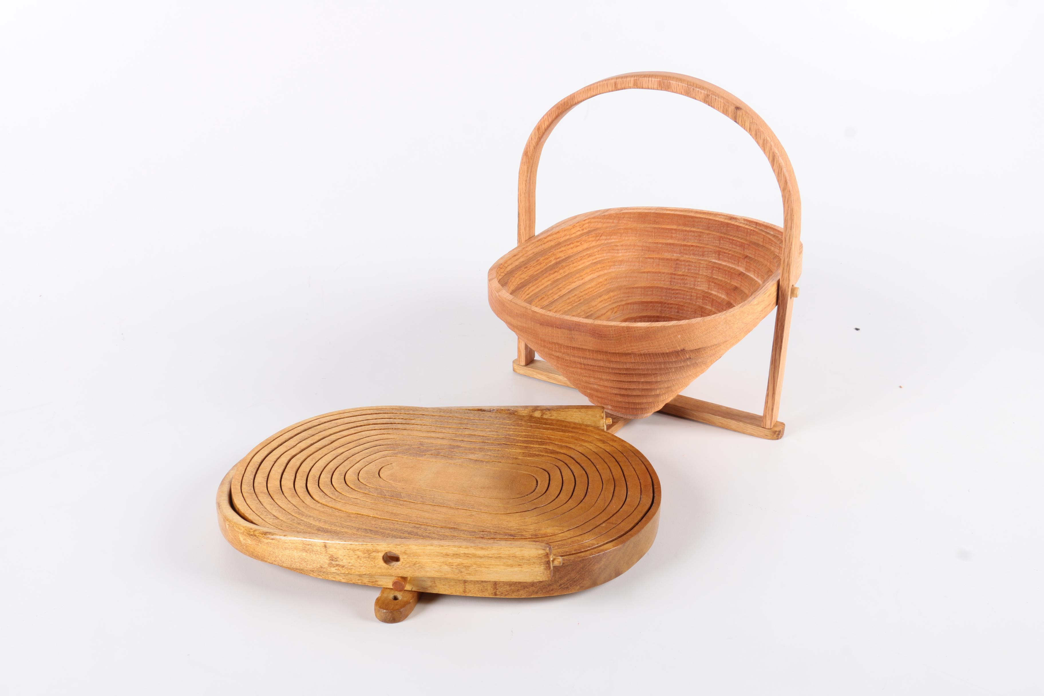 Collapsible Wooden Baskets