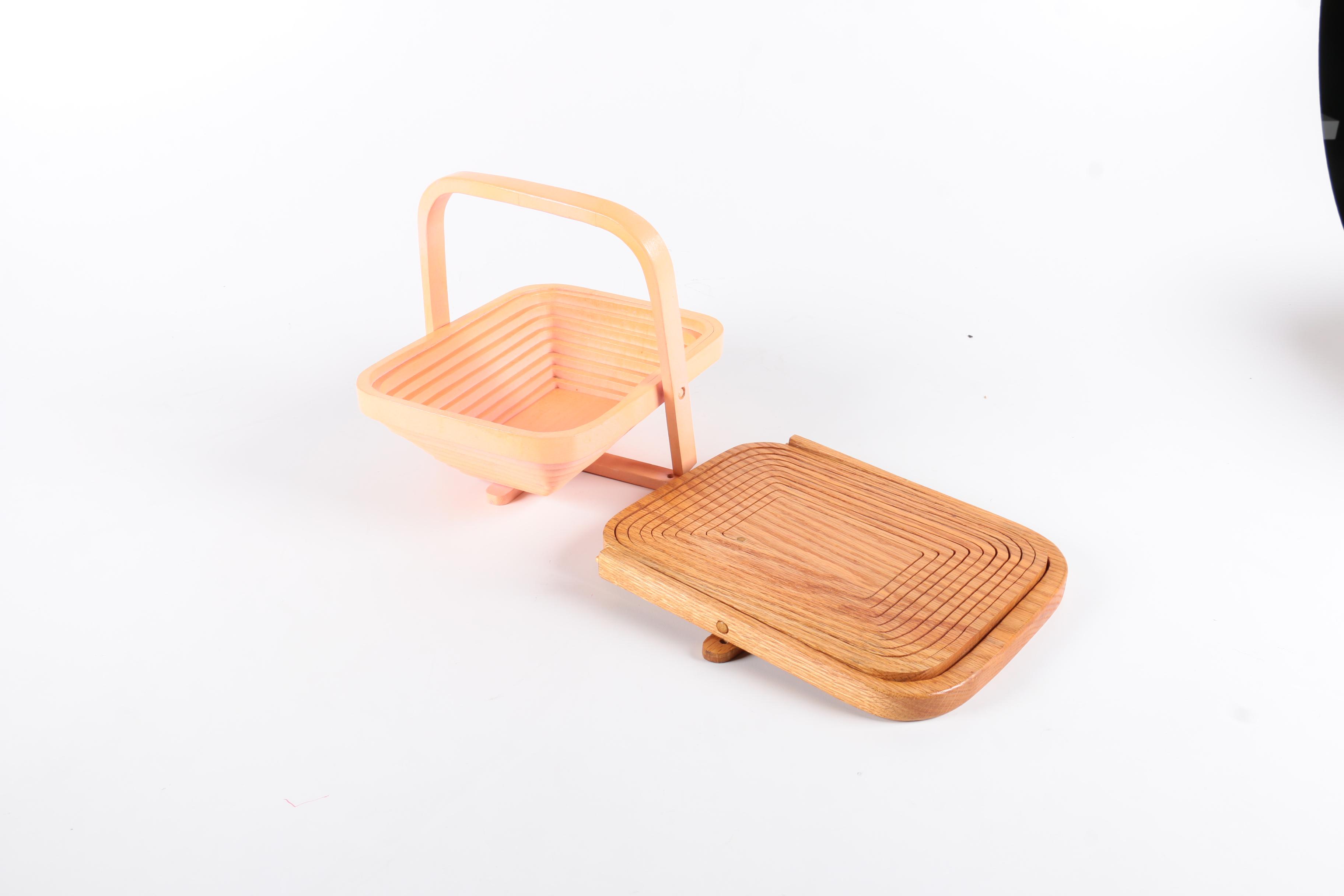 Collapsible Wooden Baskets