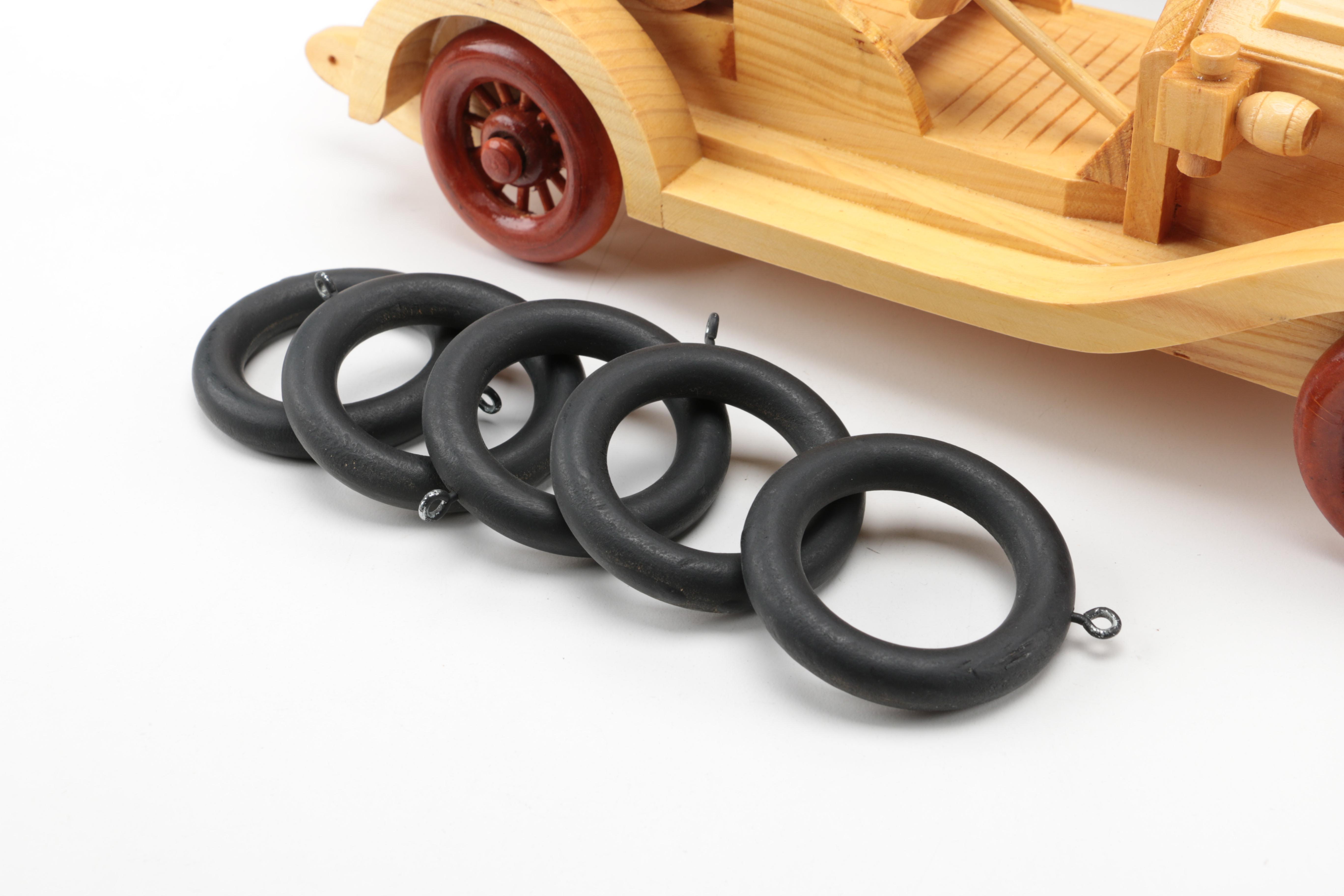 Four Die-Cast and Wooden Cars