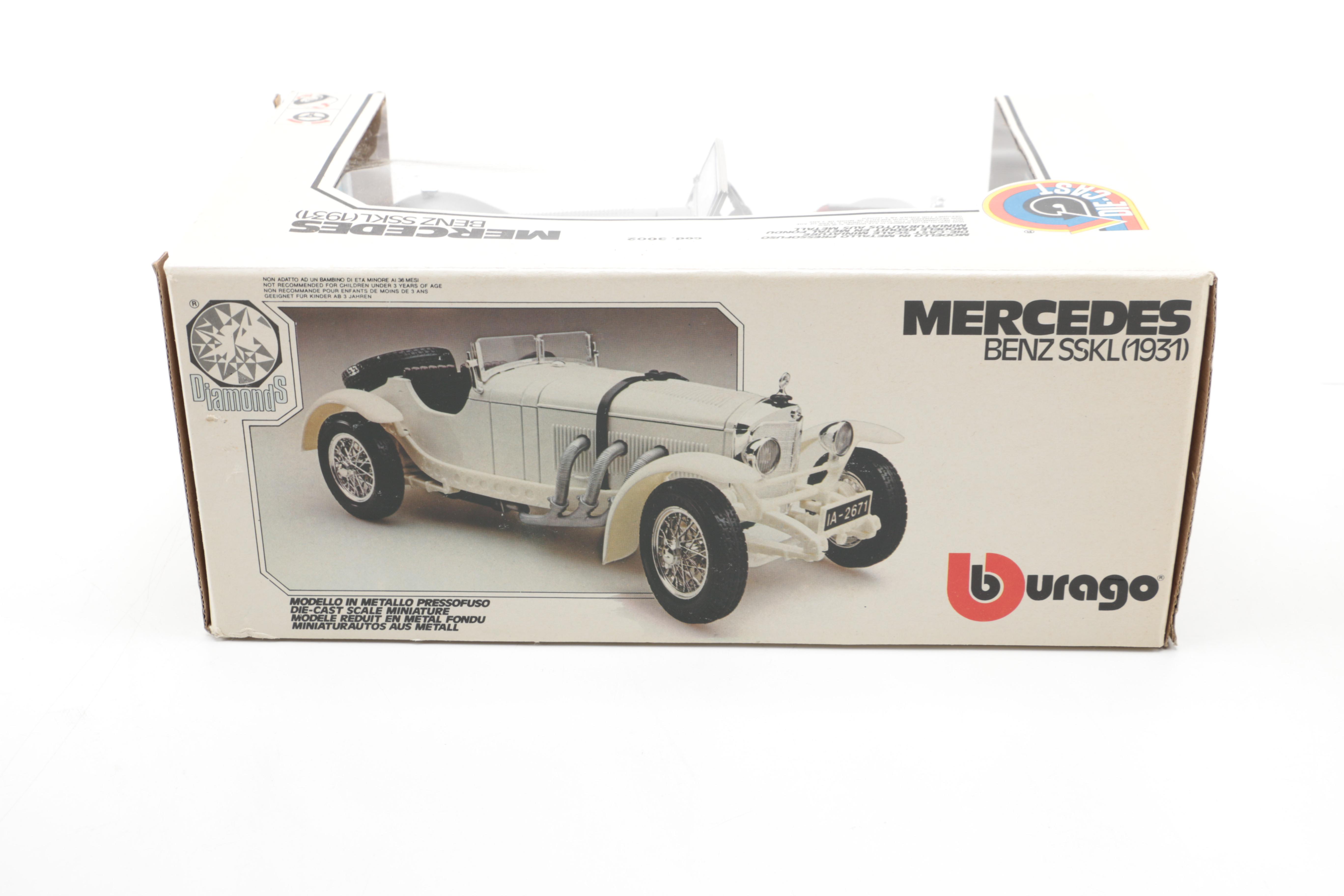 Four Die-Cast and Wooden Cars