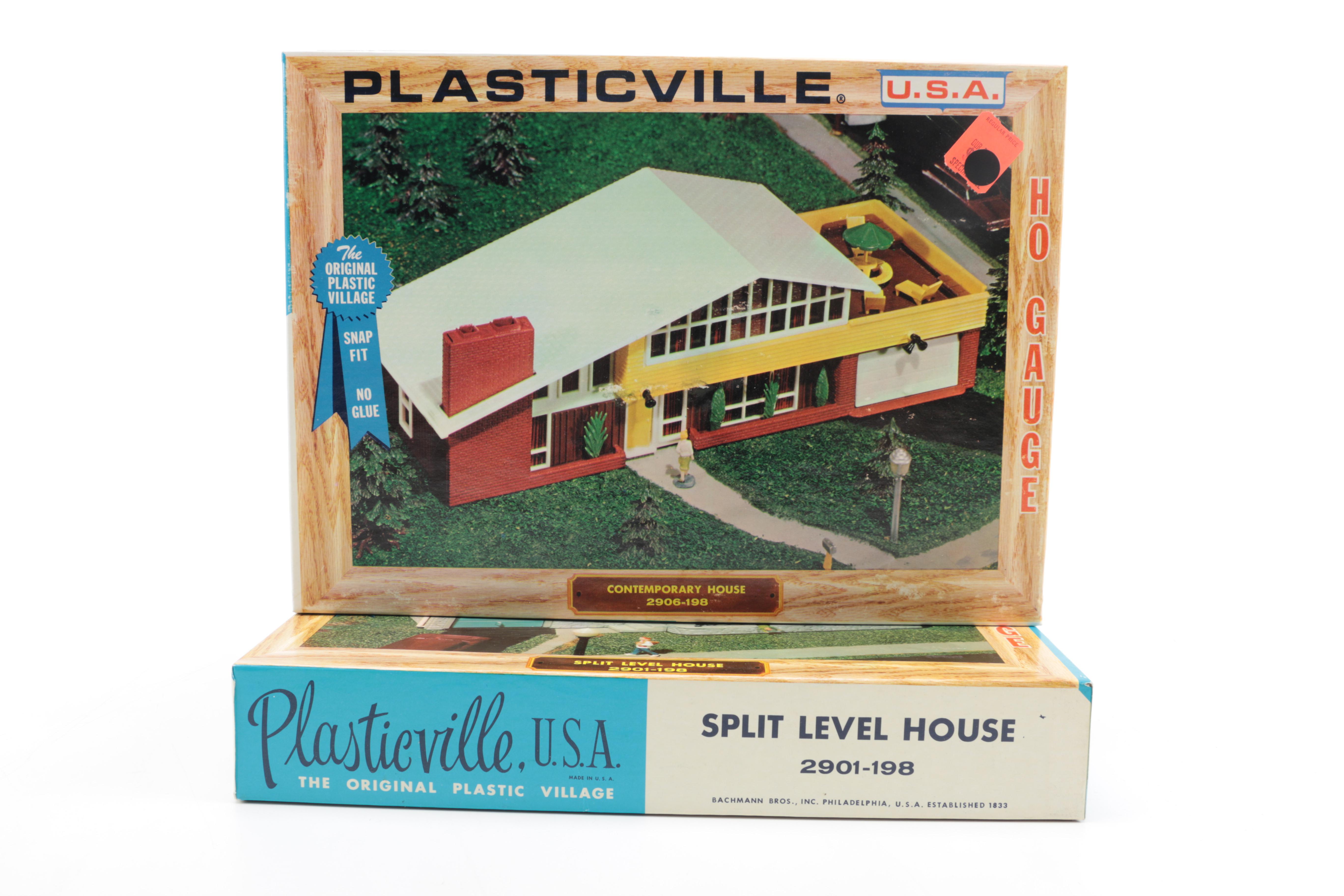 HO Scale Plasticville Train Village Buildings