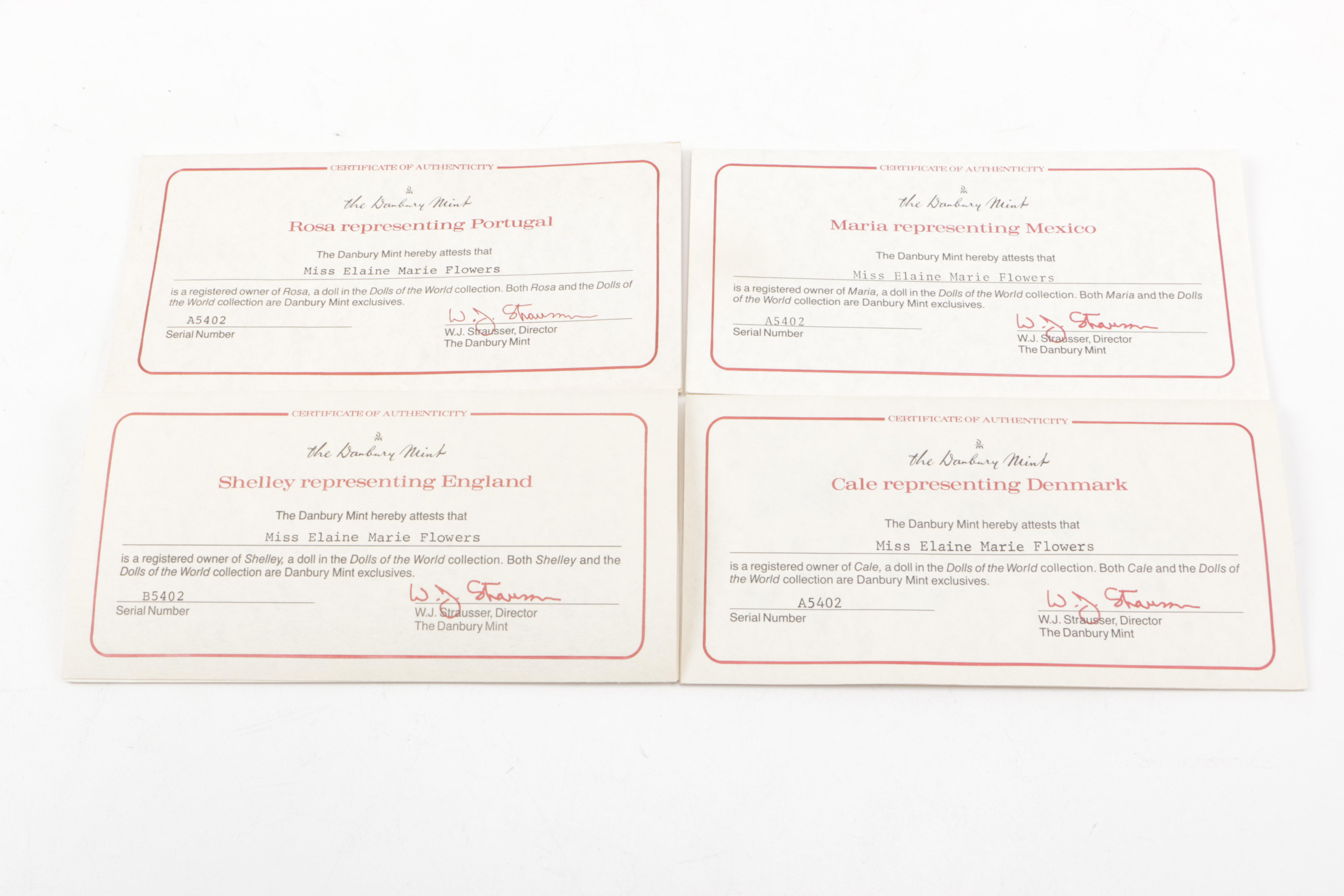 Danbury Mint "Dolls of the World" Dolls