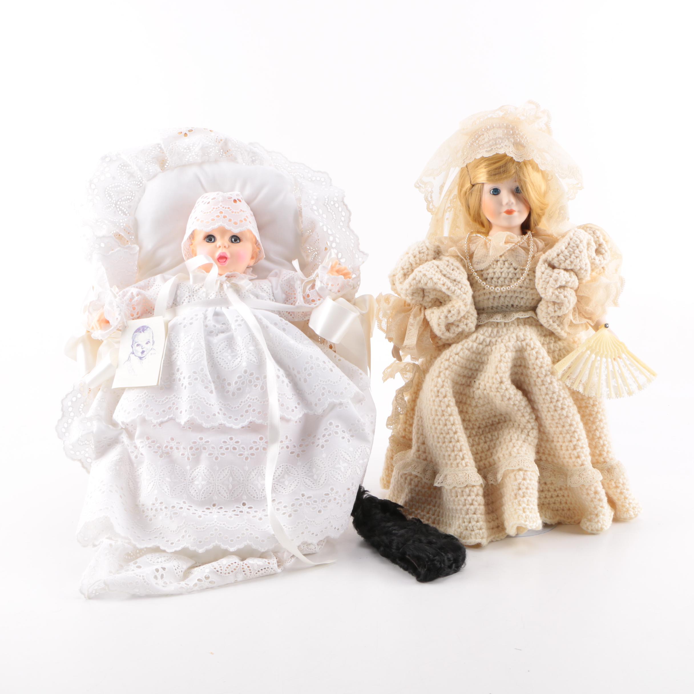 Gerber Baby Doll and Standing Doll in Pearls