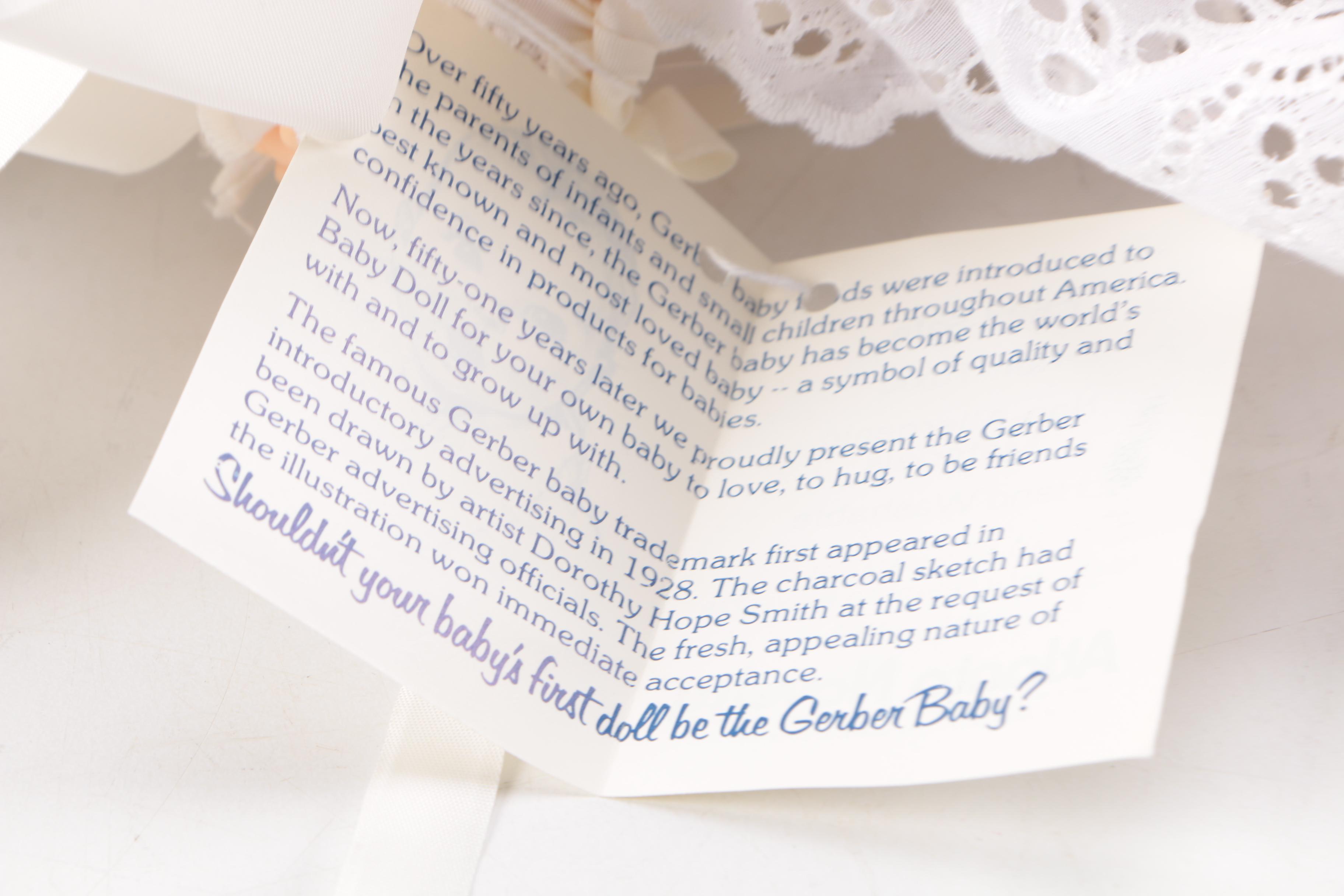 Gerber Baby Doll and Standing Doll in Pearls