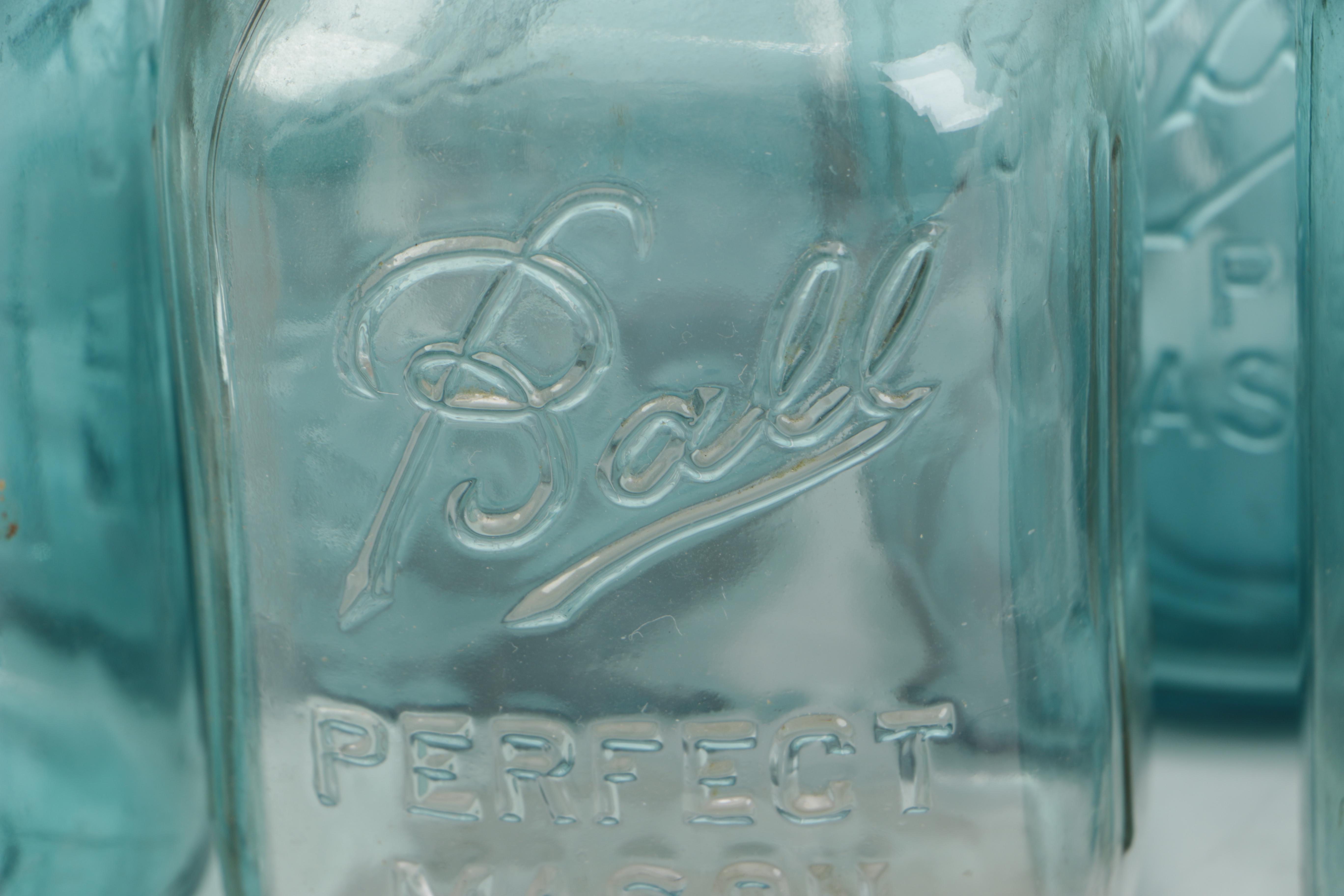 Glass Ball Jars with Metal Lids