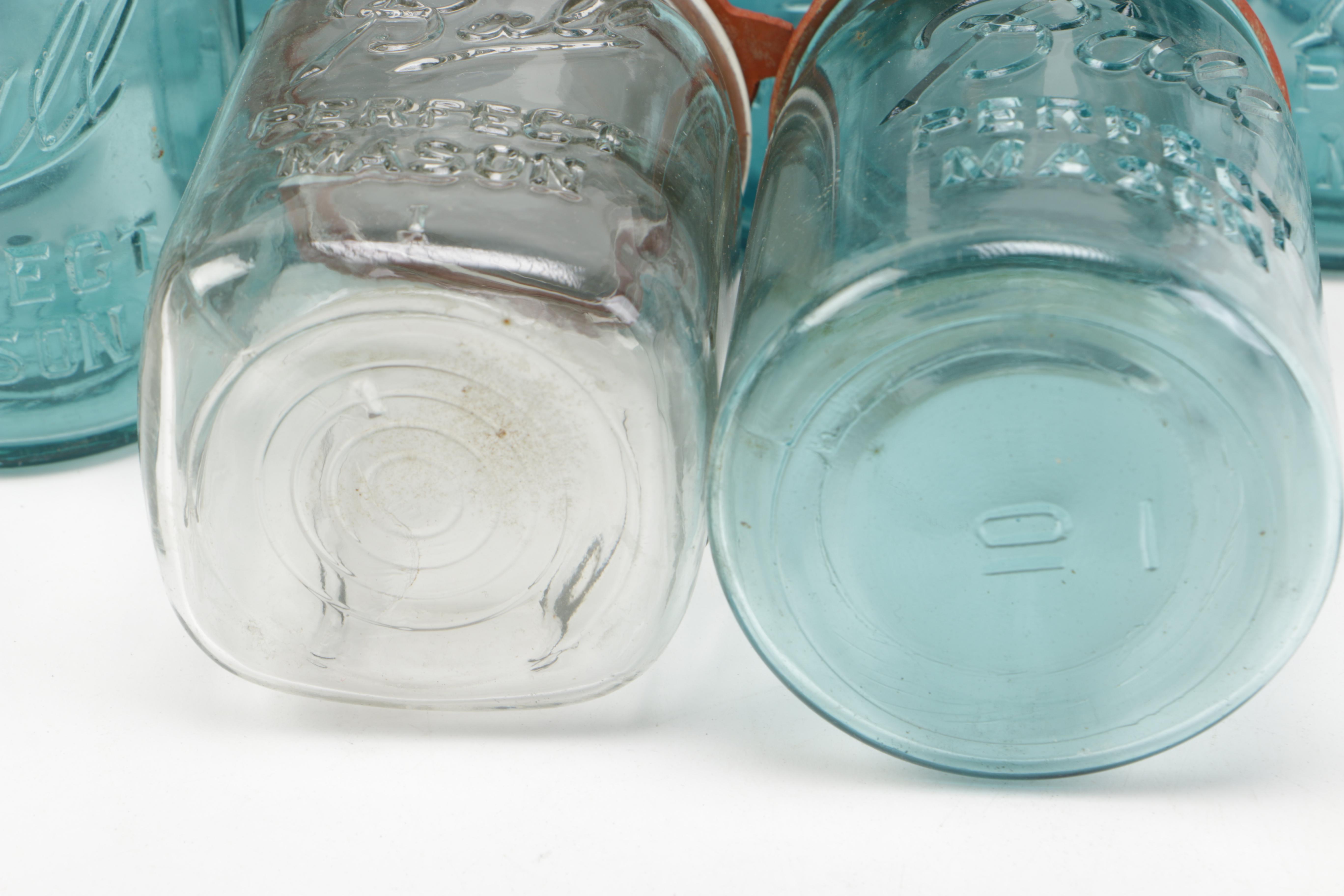 Glass Ball Jars with Metal Lids
