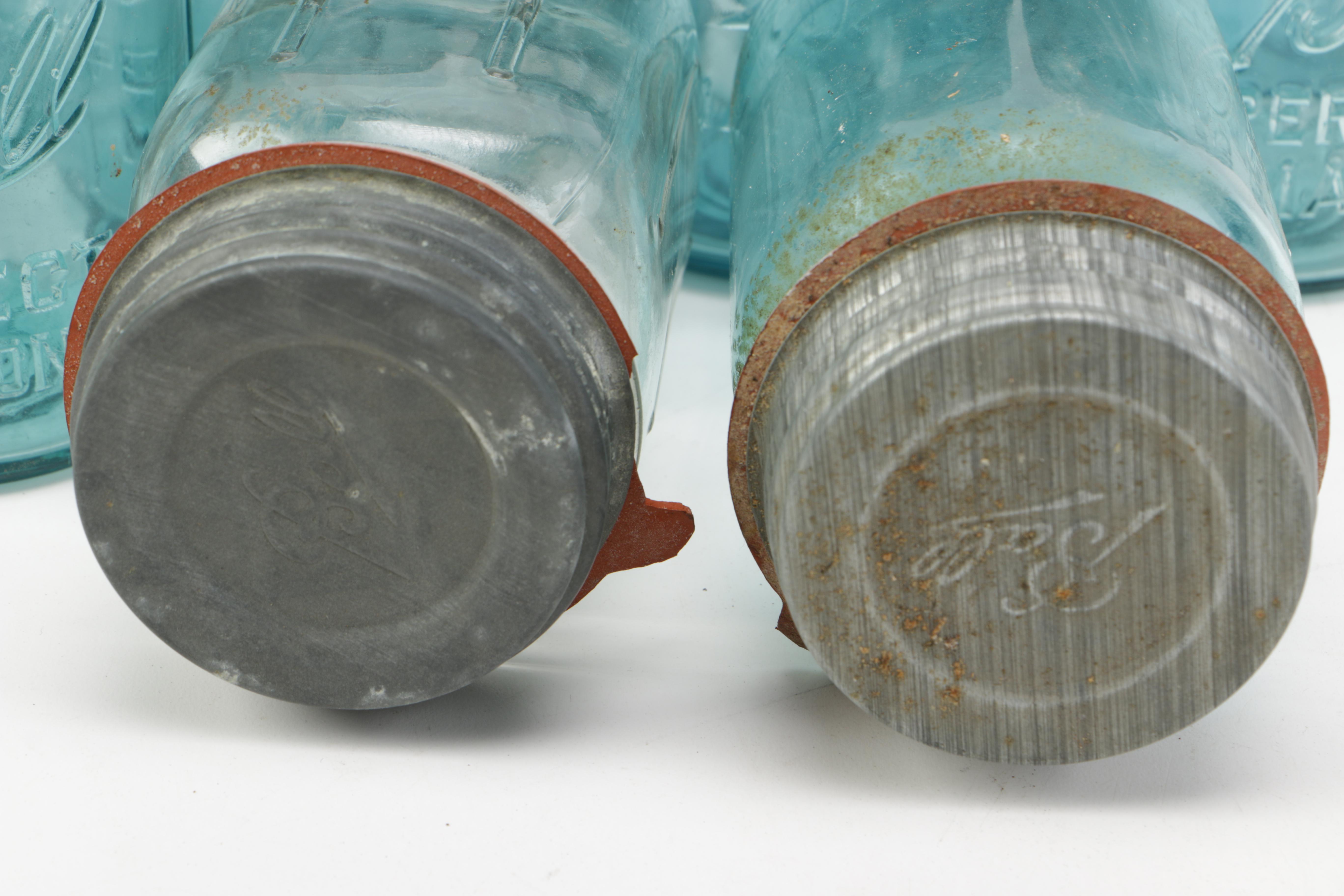Glass Ball Jars with Metal Lids