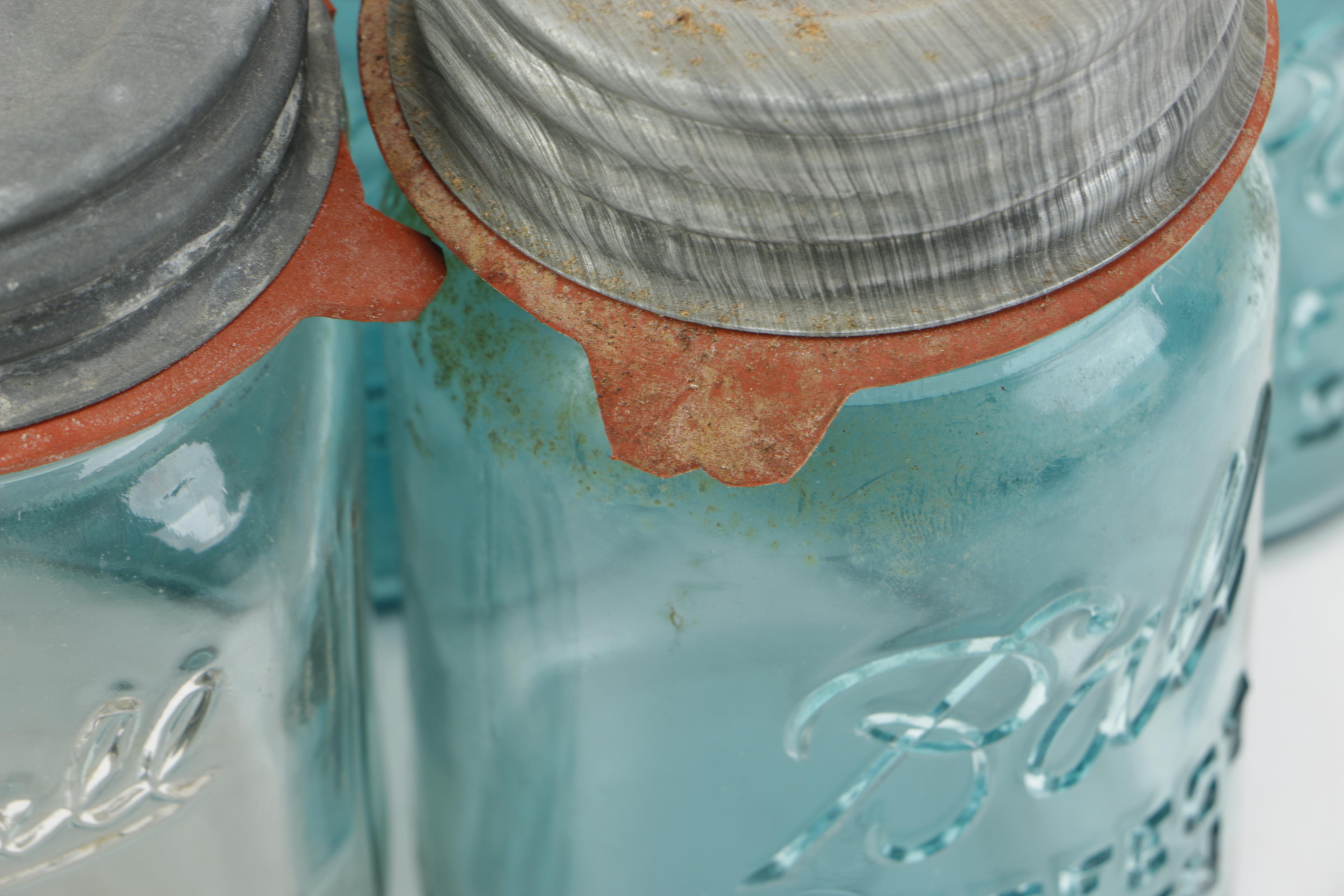 Glass Ball Jars with Metal Lids