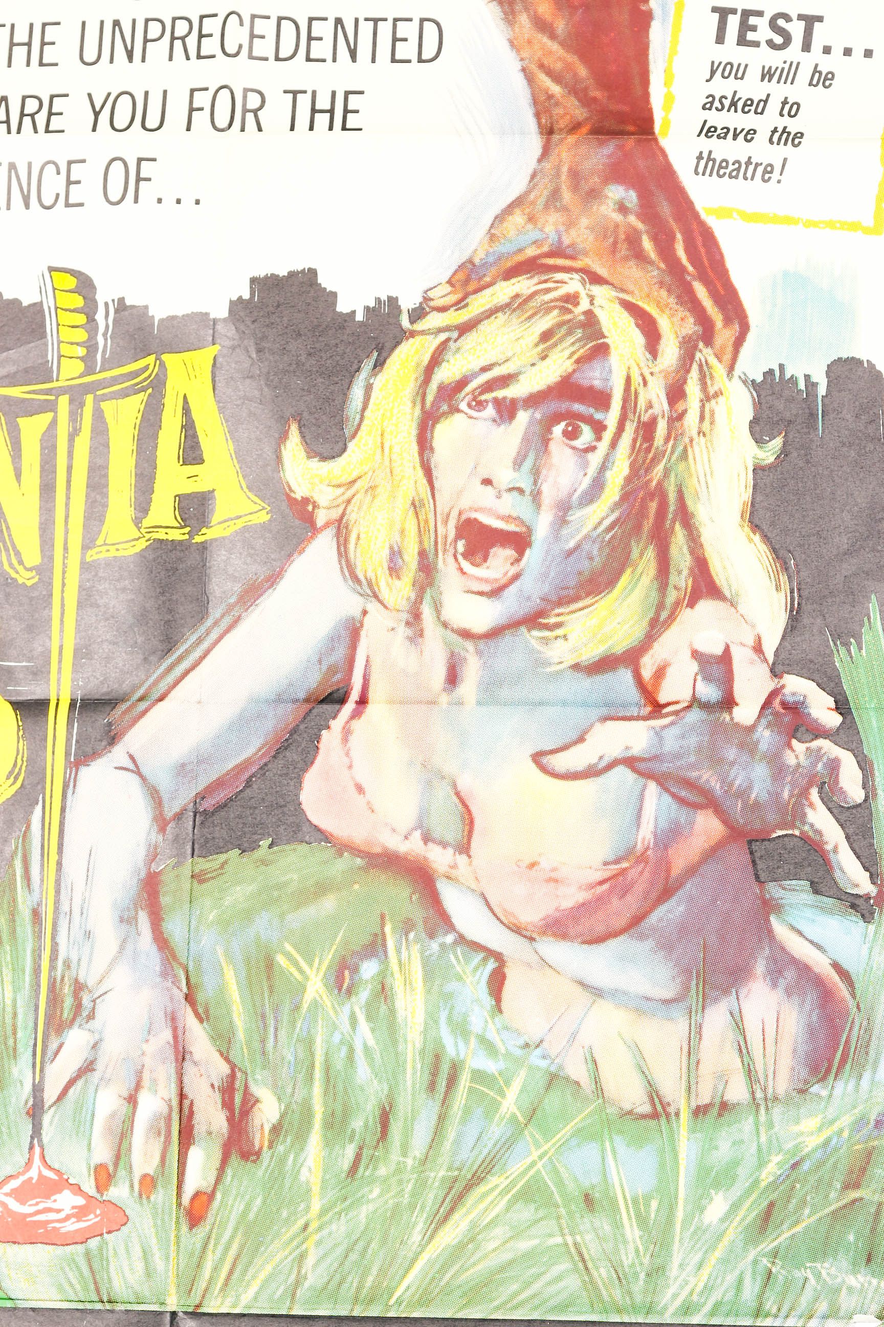 Vintage 1963 "Dementia 13" Movie Poster