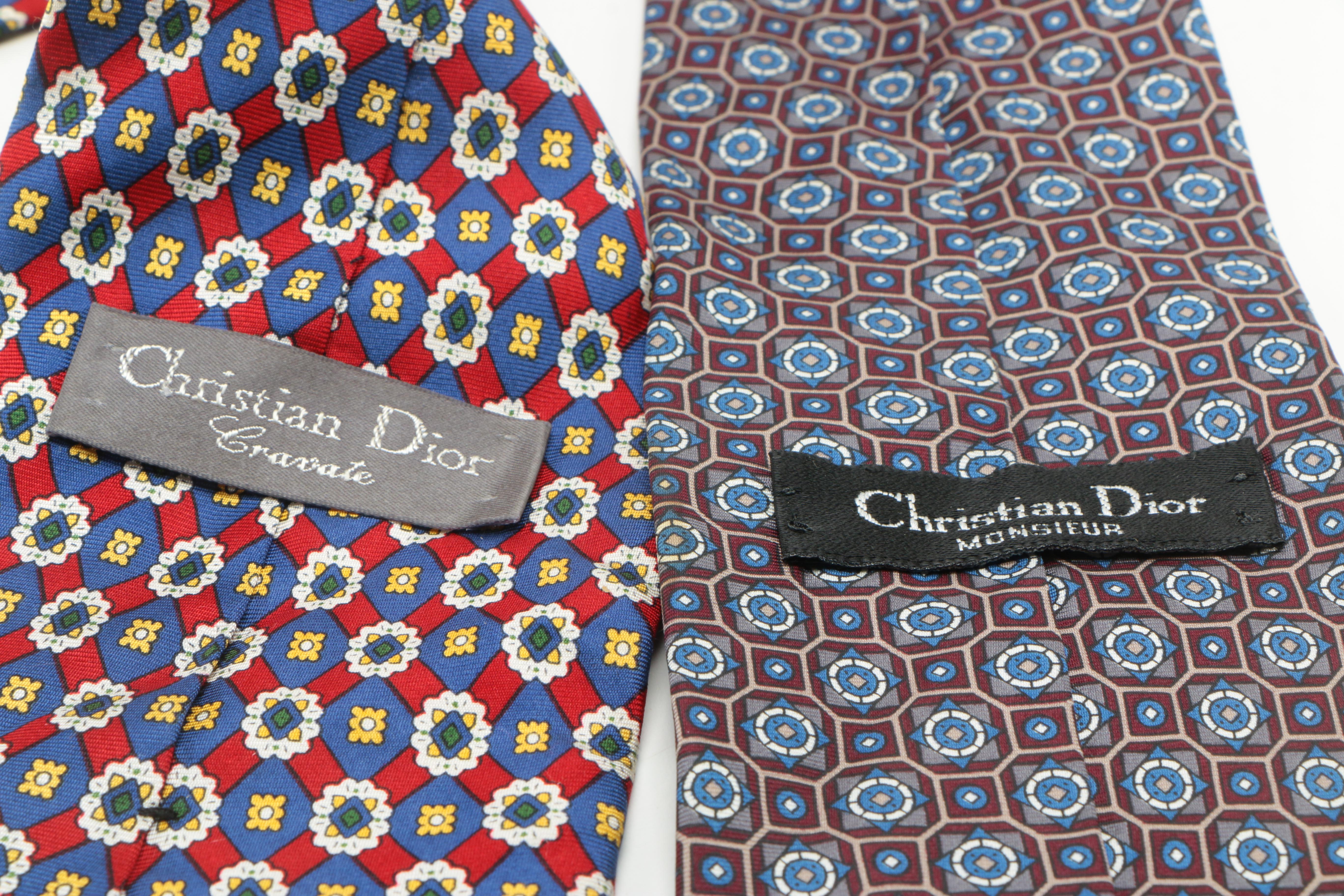 Christian Dior Silk Neckties