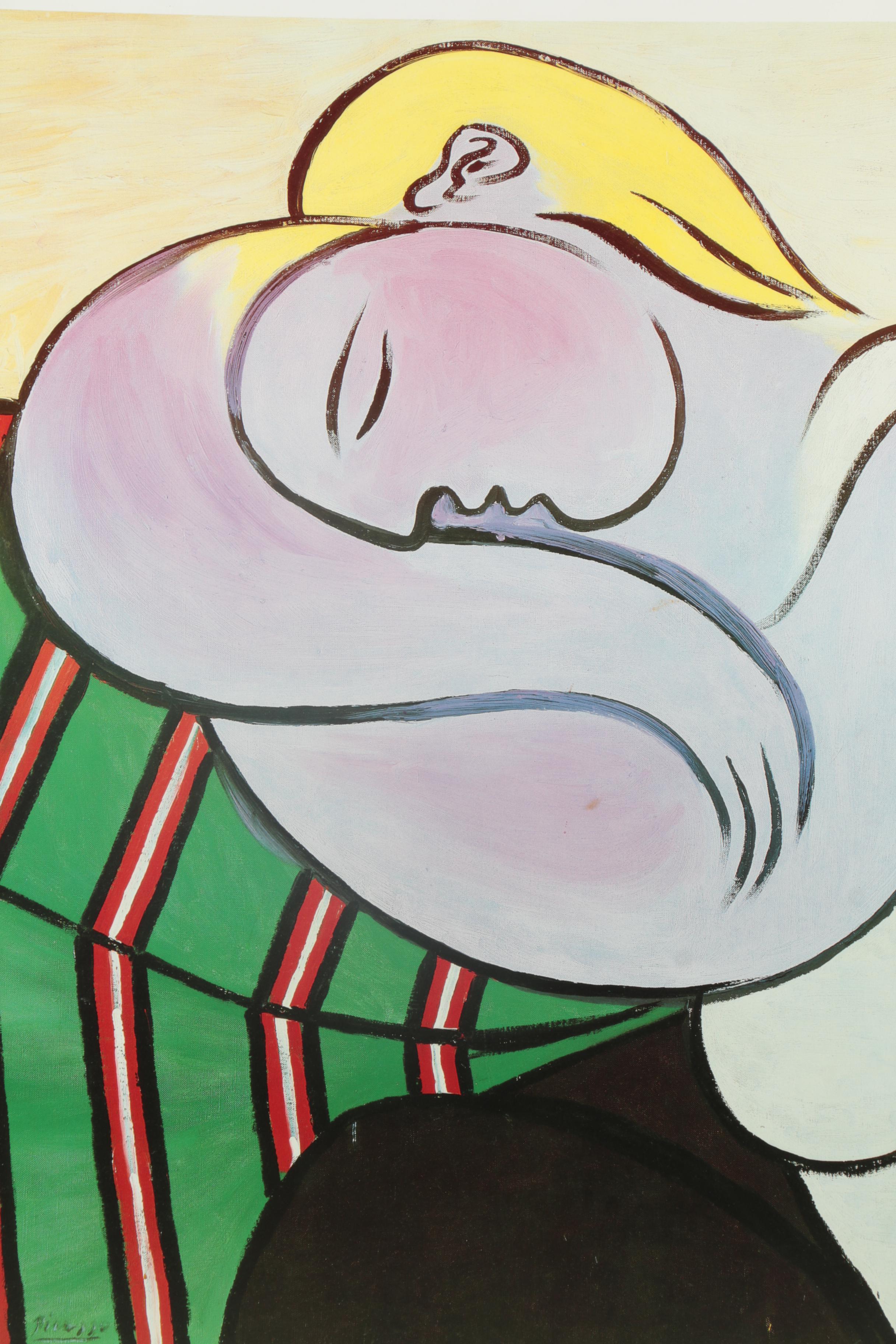 After Pablo Picasso "Woman with Yellow Hair" Guggenheim Museum Poster