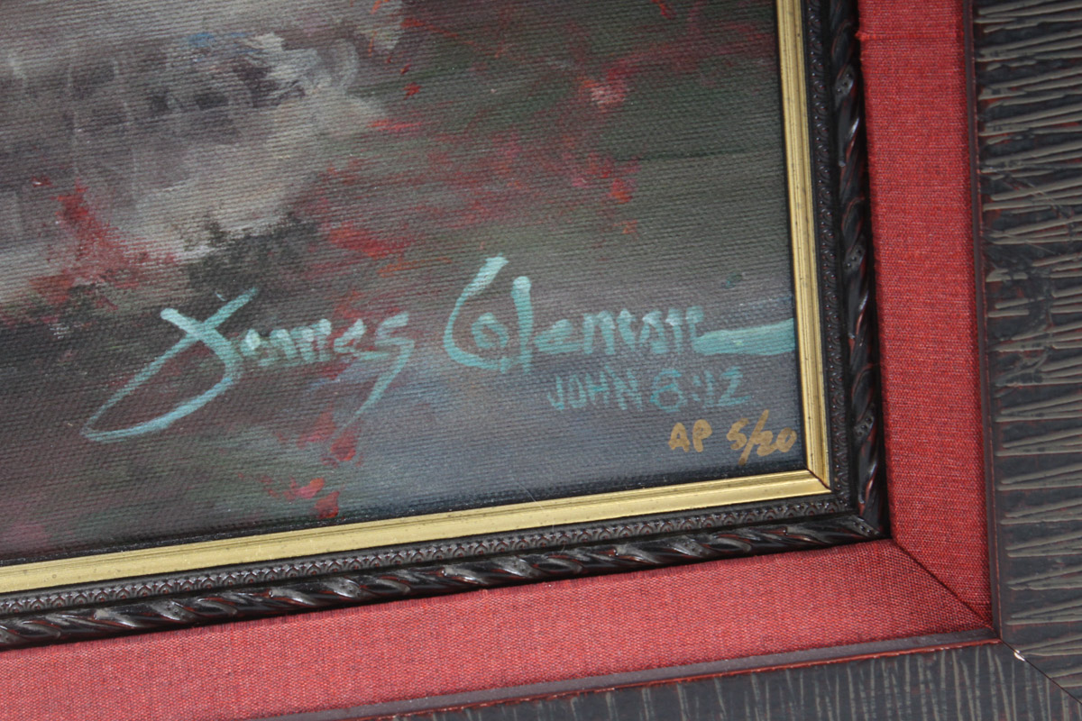 James Coleman Signed Limited Edition Giclee on Stretched Canvas