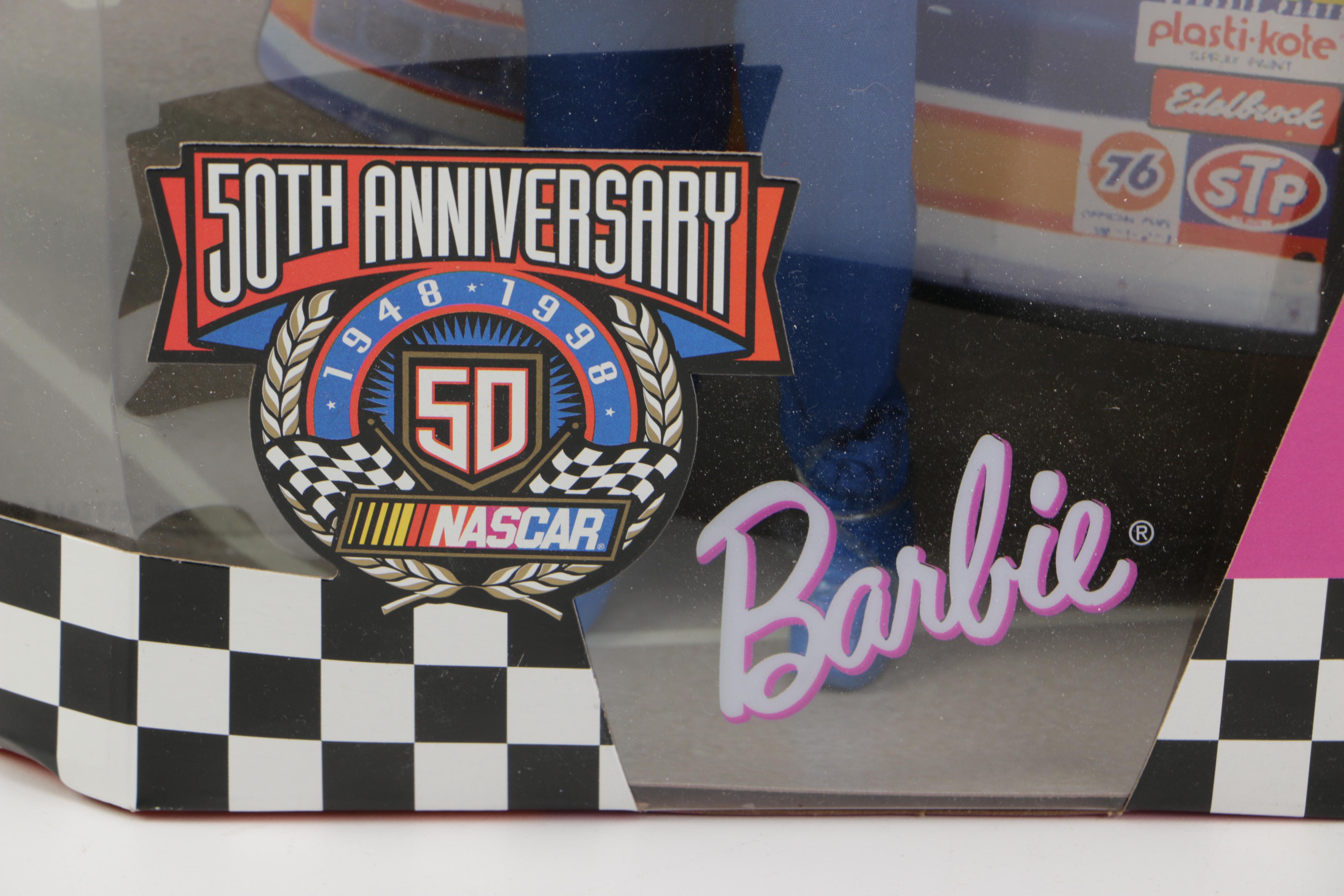 Chicago Cubs and Nascar Barbie Dolls in Original Packaging