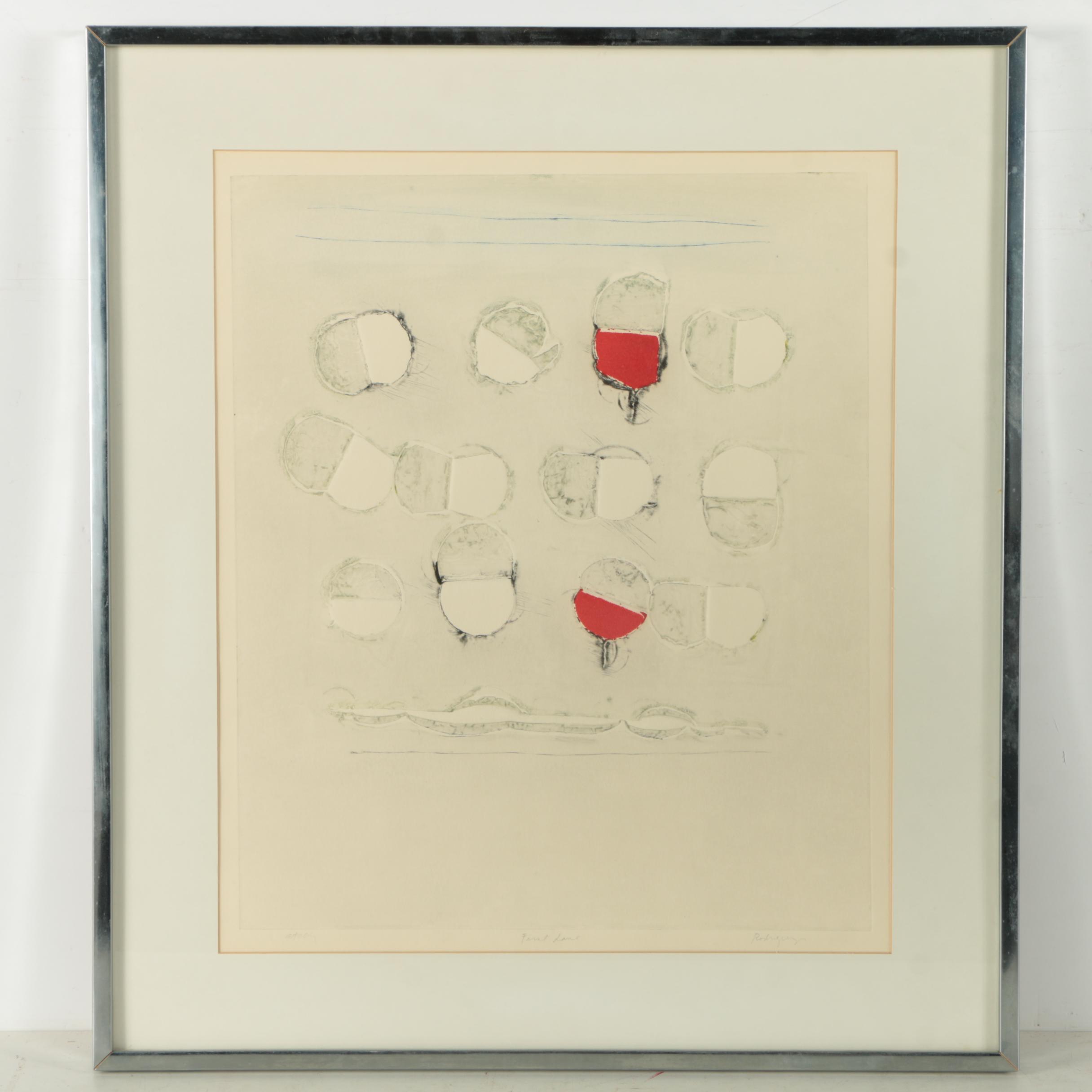 Signed Intaglio Print on Paper