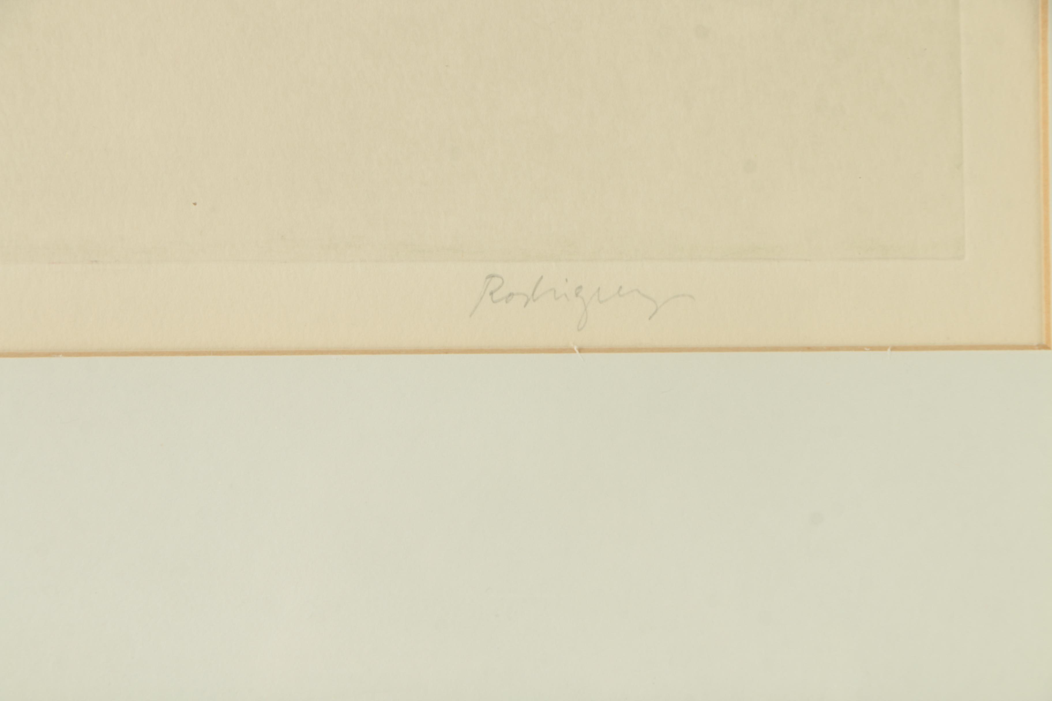 Signed Intaglio Print on Paper