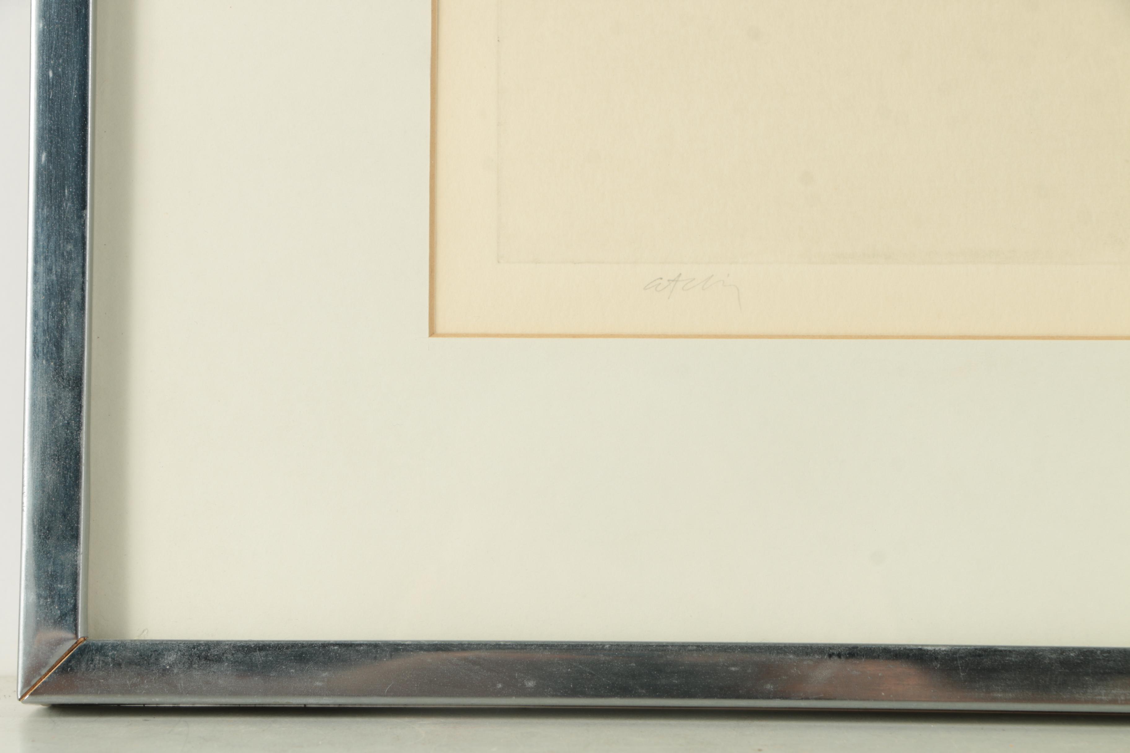 Signed Intaglio Print on Paper