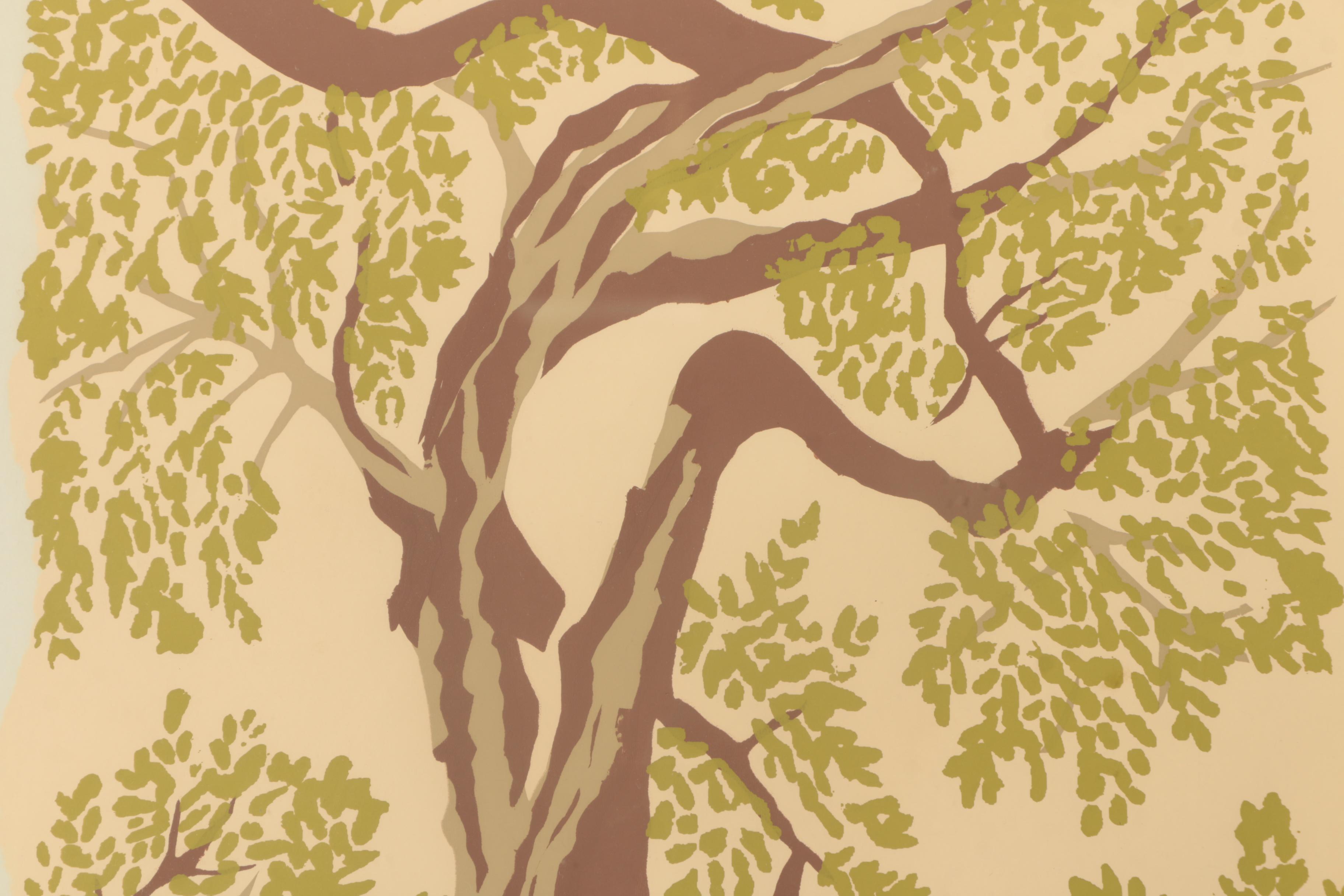 Beverly Eckhouse Limited Edition Serigraph on Paper "Leaf Canopy"