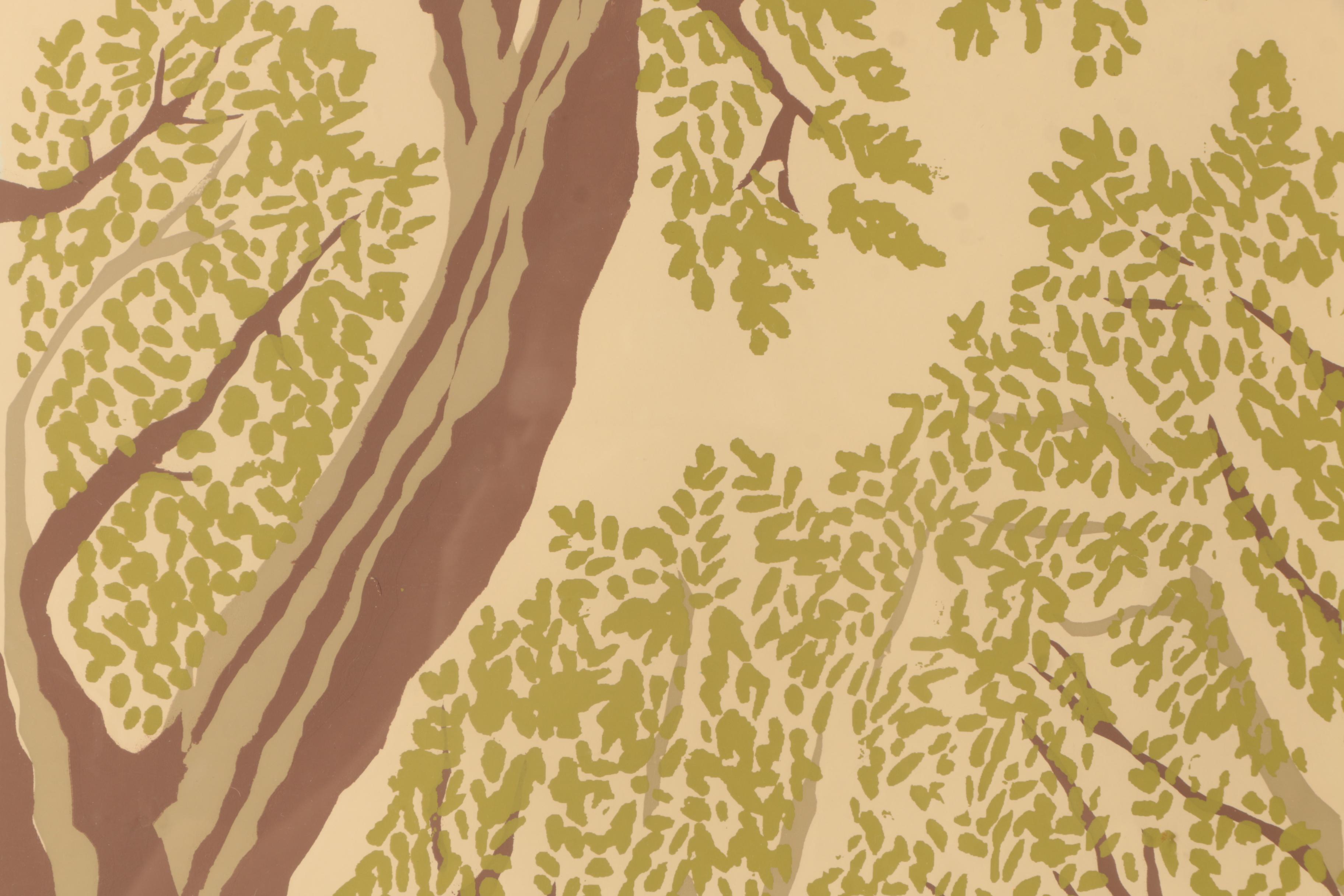 Beverly Eckhouse Limited Edition Serigraph on Paper "Leaf Canopy"